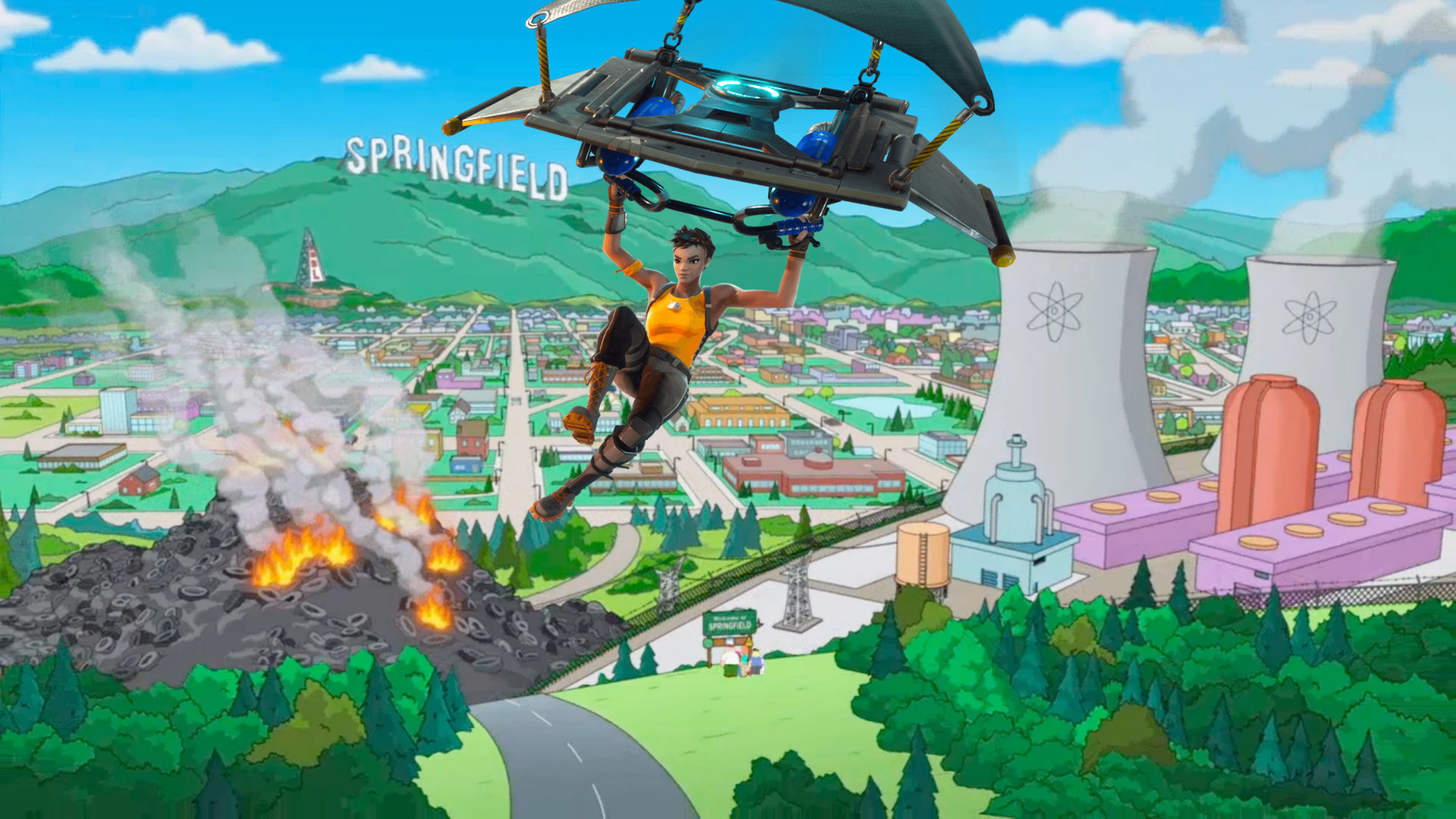 Fortnite x The Simpsons crossover will reportedly include Springfield map overhaul