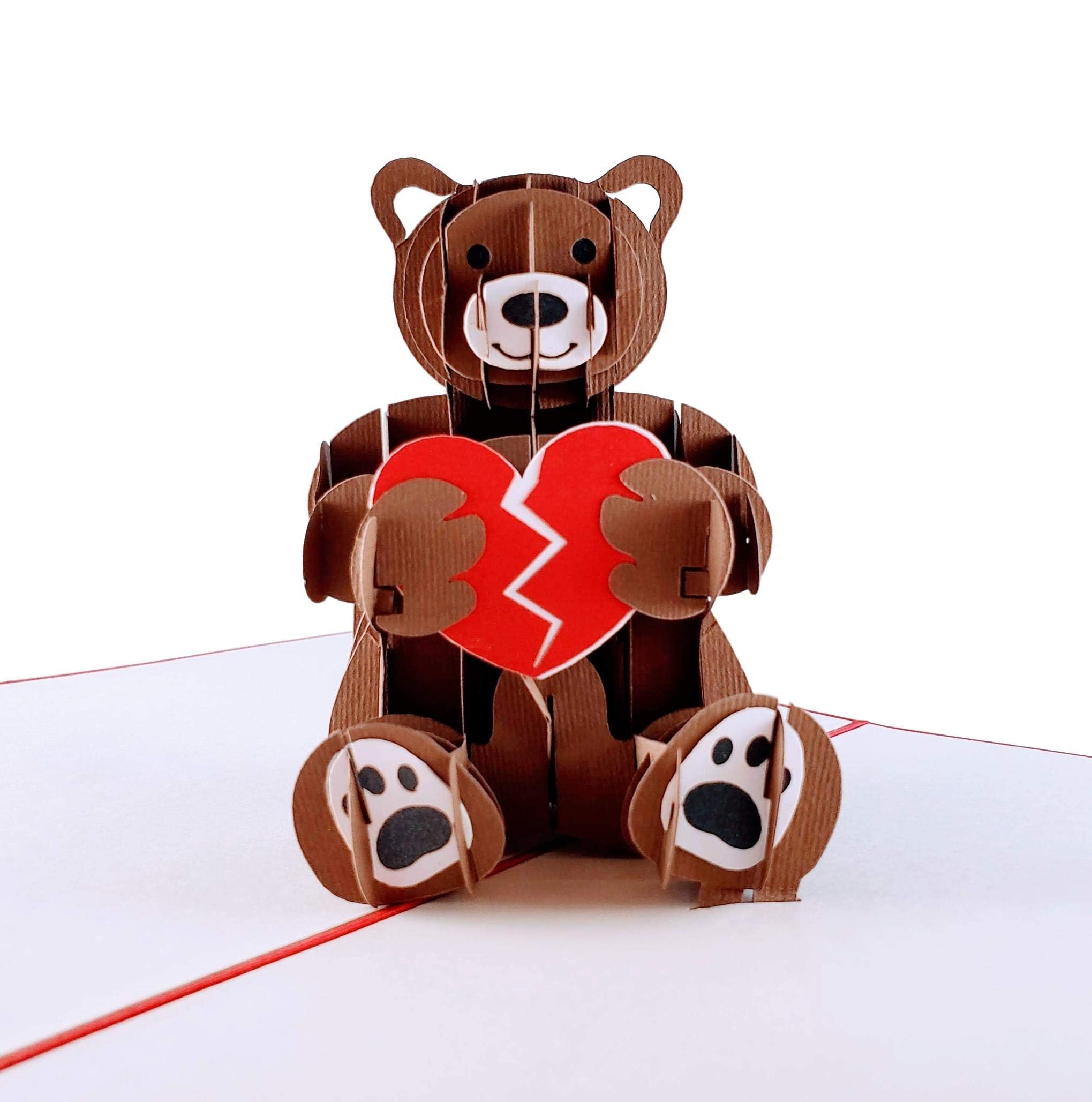 Amazon.com, IGifts And Cards Sympathy Teddy Bear 3D Pop Up Card 6 X 8