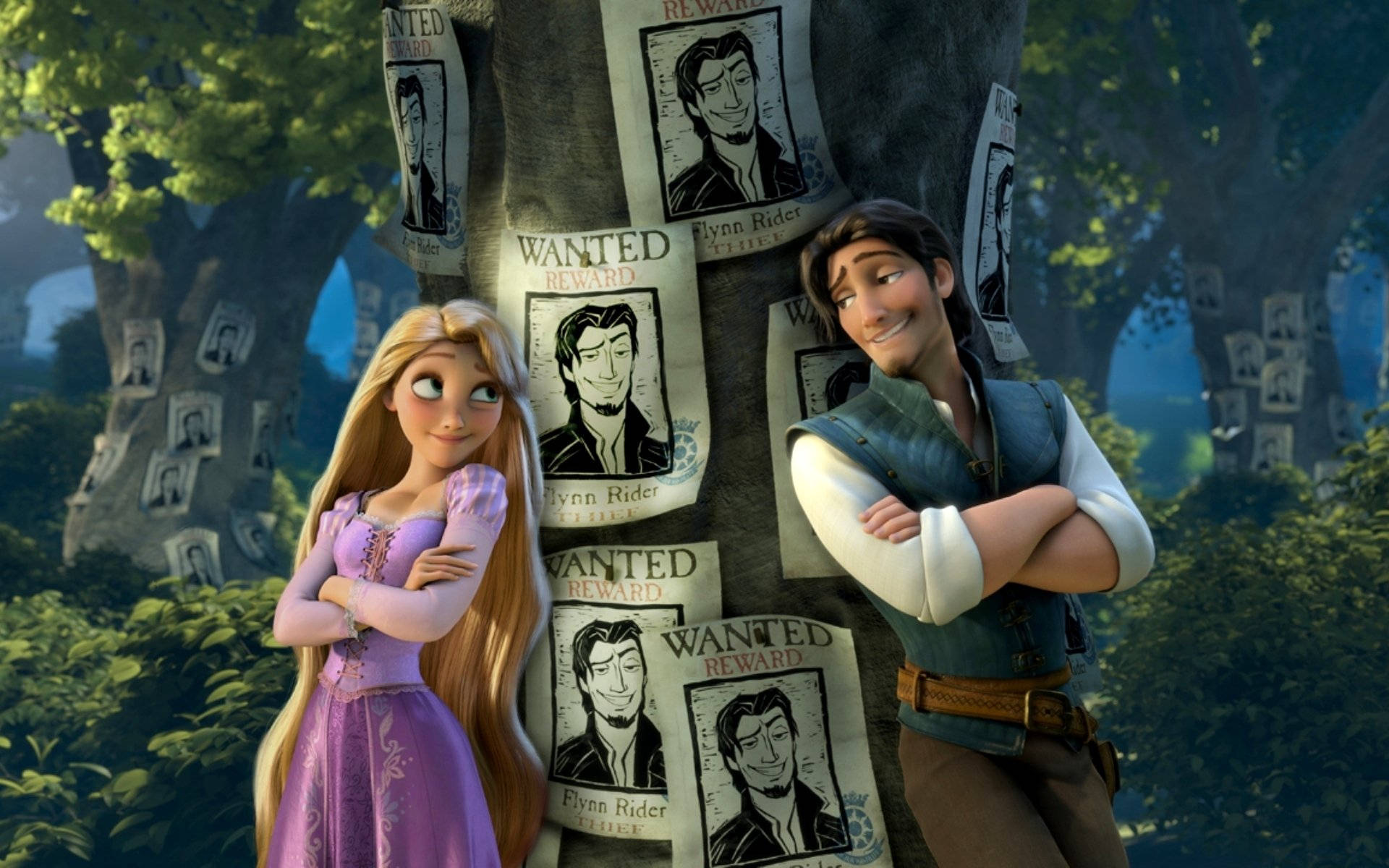 Download Tangled Rapunzel And Flynn Wallpaper