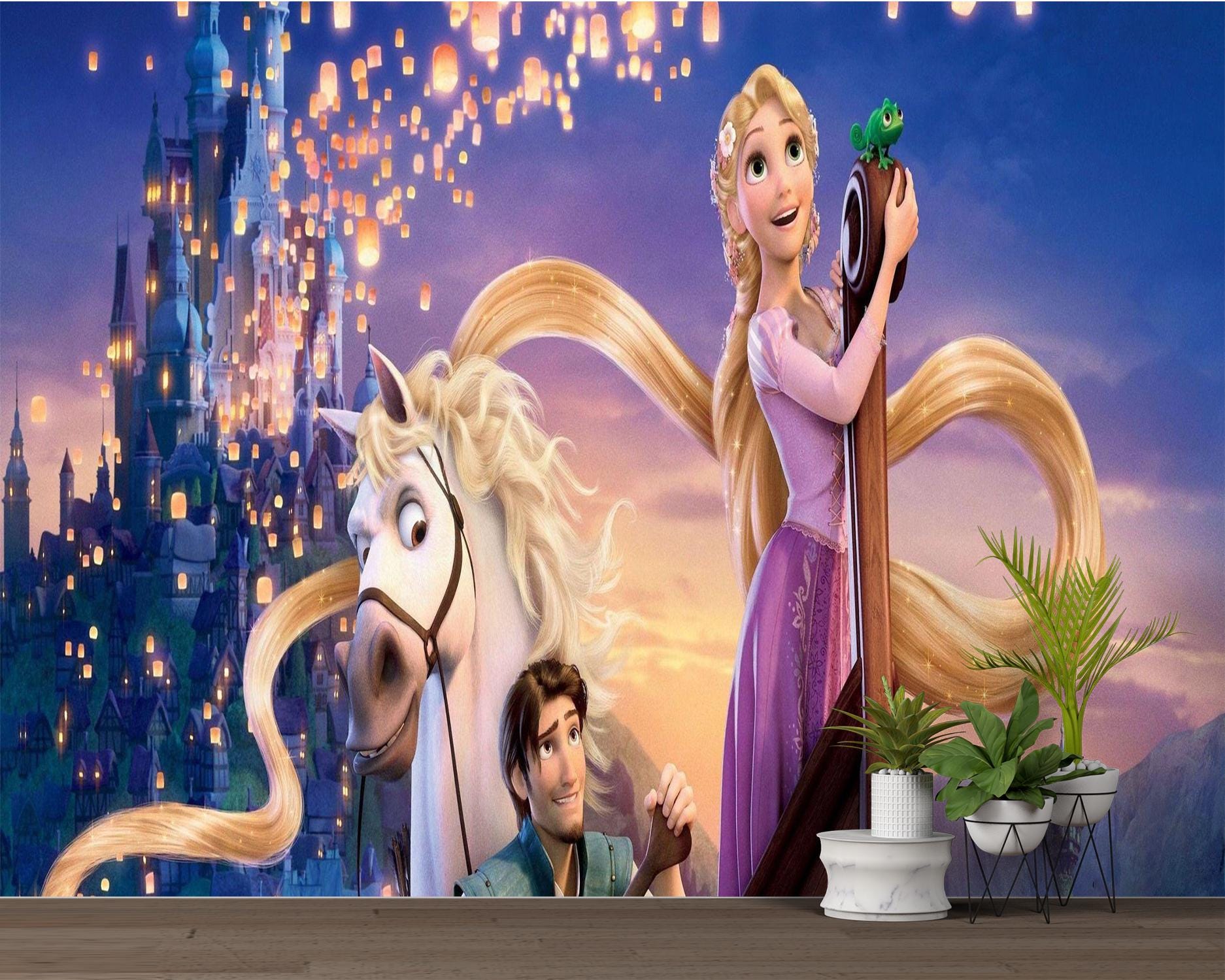 Rapunzel Wallpaper Tangled Anime Wall Decor Peel and Stick