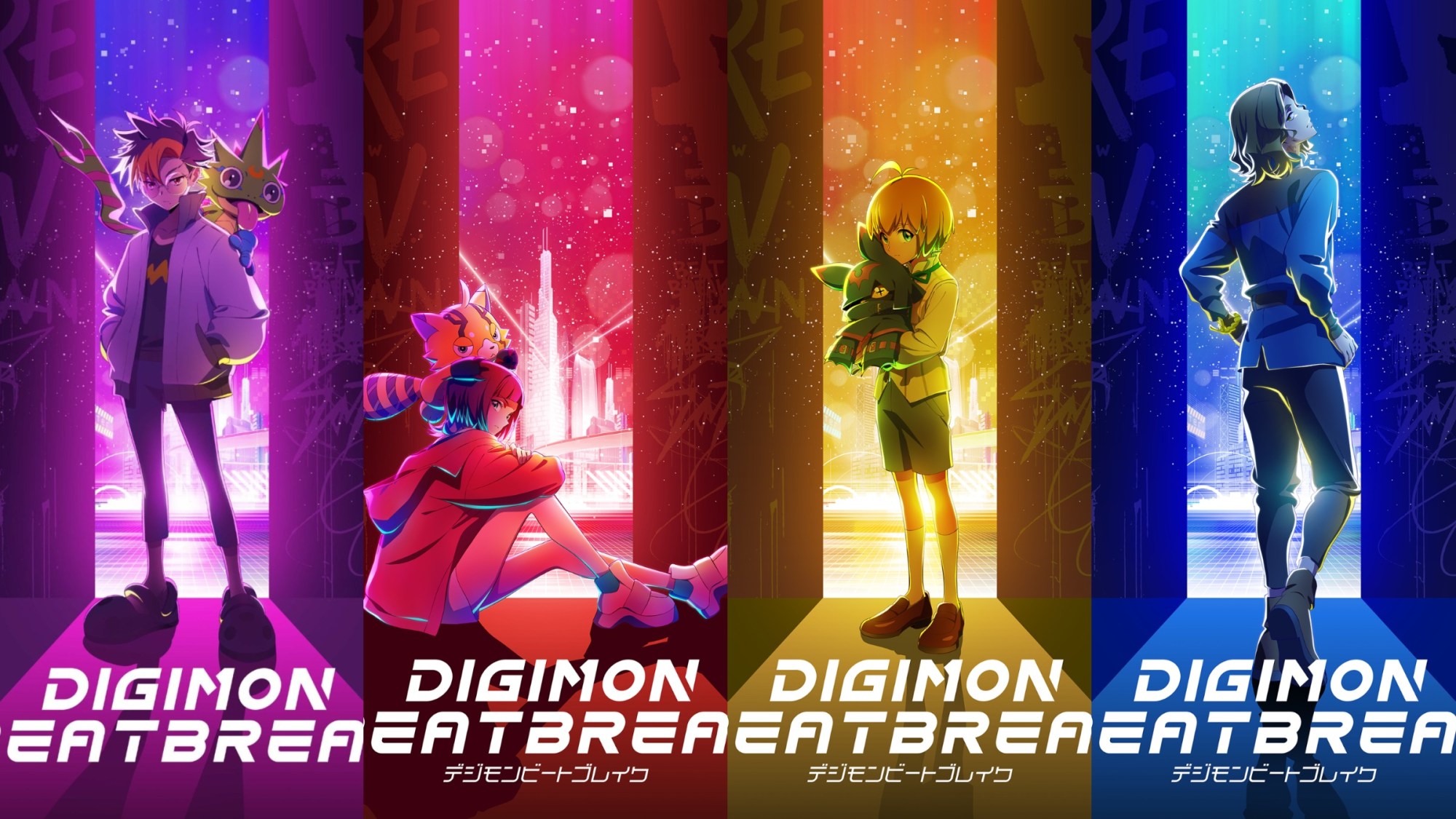 Digimon Beatbreak Releases New Look at Full Cast