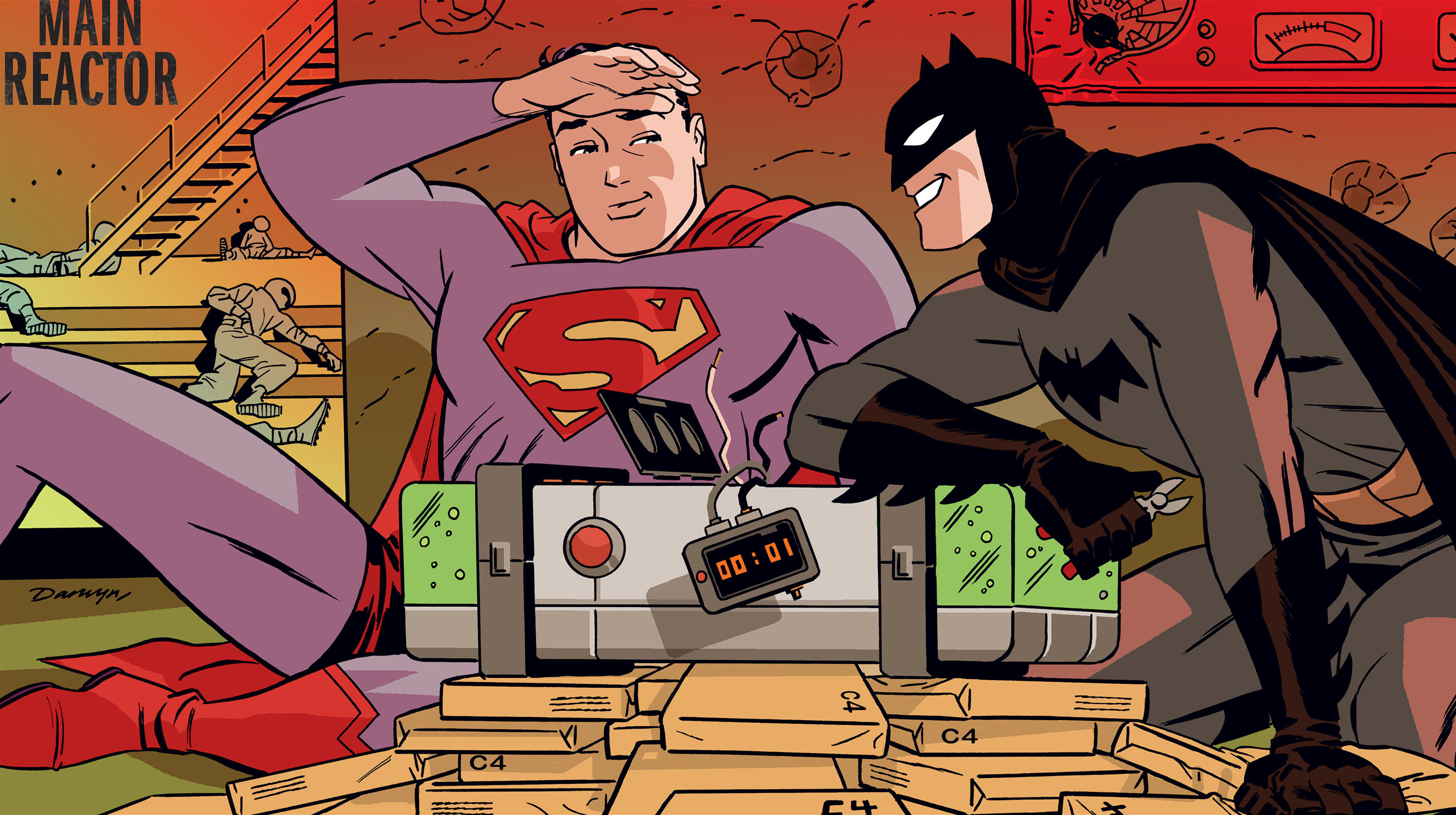 Download Comic Batman Superman 4k Ultra HD Wallpaper By Darwyn Cooke