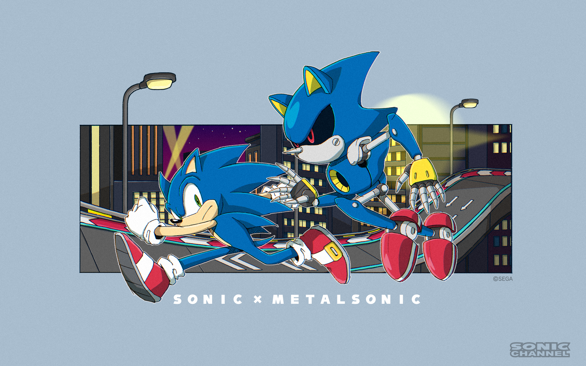 Sonic Channel Wallpaper Cover Story: Sonic & Metal Sonic (June 2021)