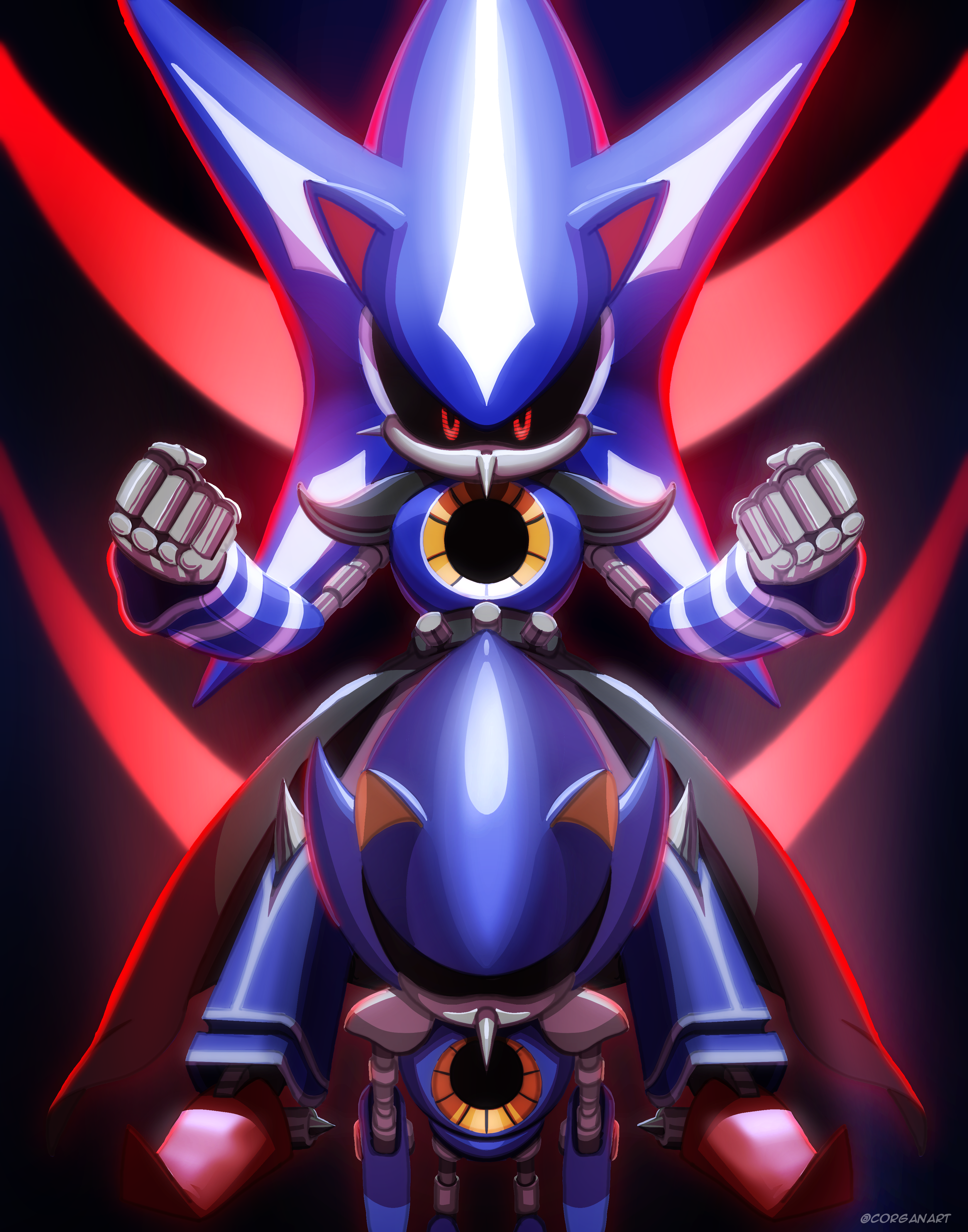 Neo Metal Sonic By Me! (Plus Mobile Background Version)
