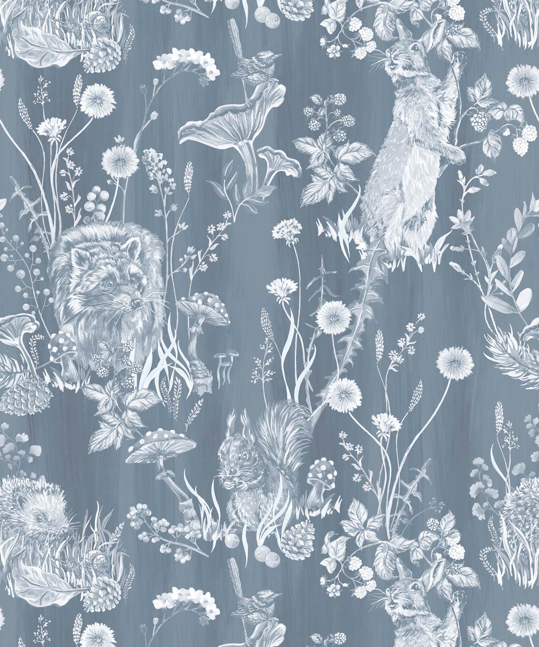 Woodland Friends Wallpaper • Painted Forest Animal • M & K