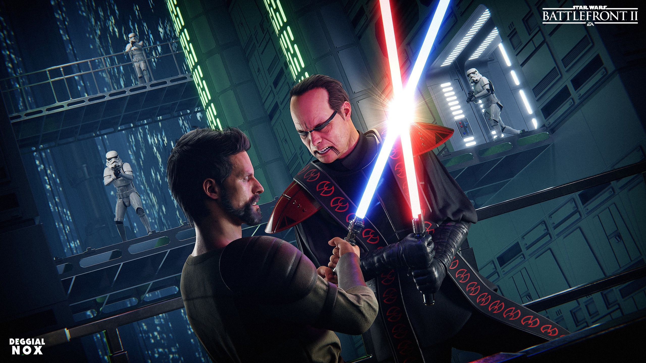 Wallpaper Star Wars, Battlefront, jedi, sith, Dark force, Jedi Outcast, kyle katarn, Dark Forces 2 for mobile and desktop, section игры, resolution 2560x1440