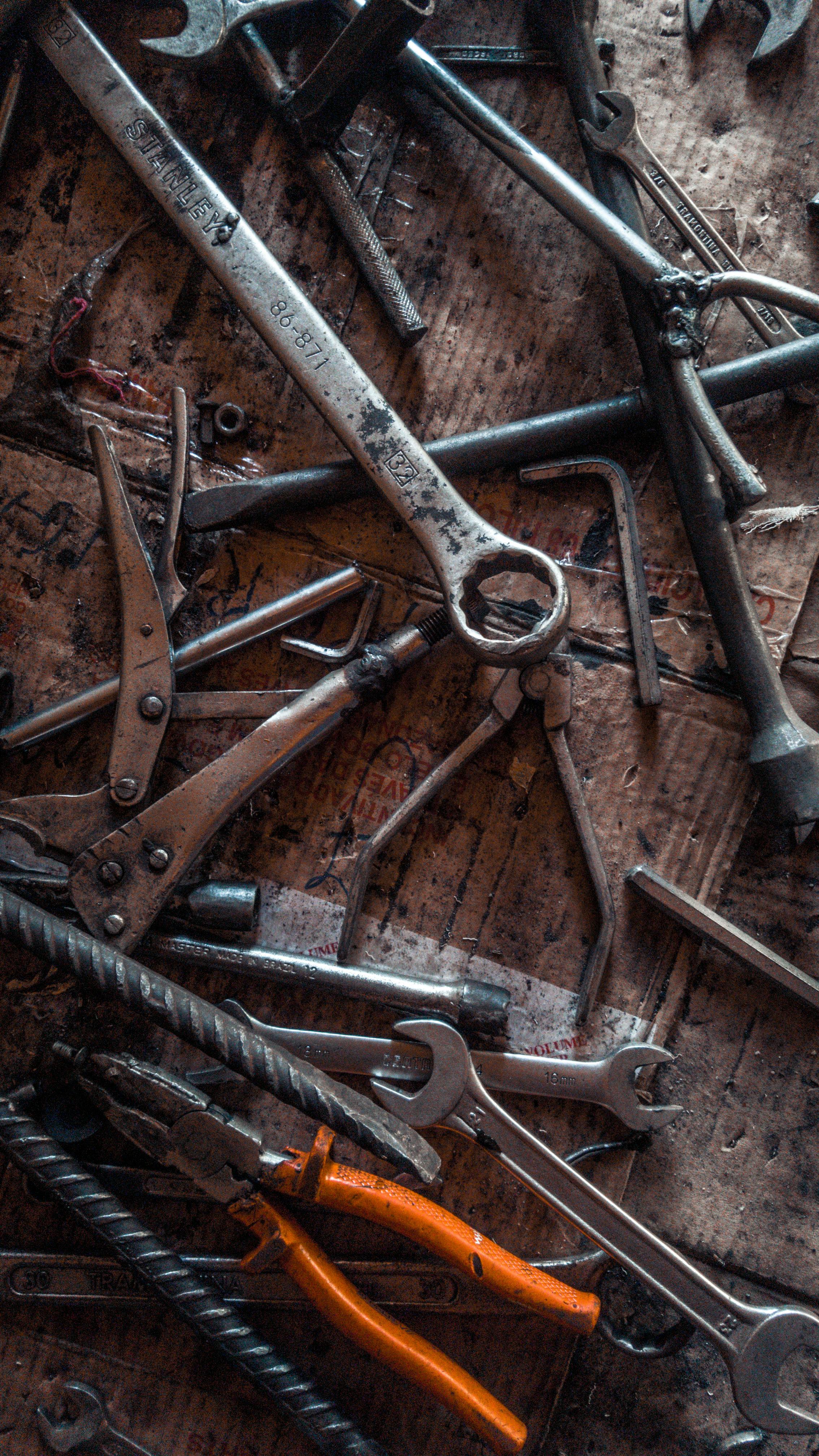 Hand Tools in Close Up Shot · Free