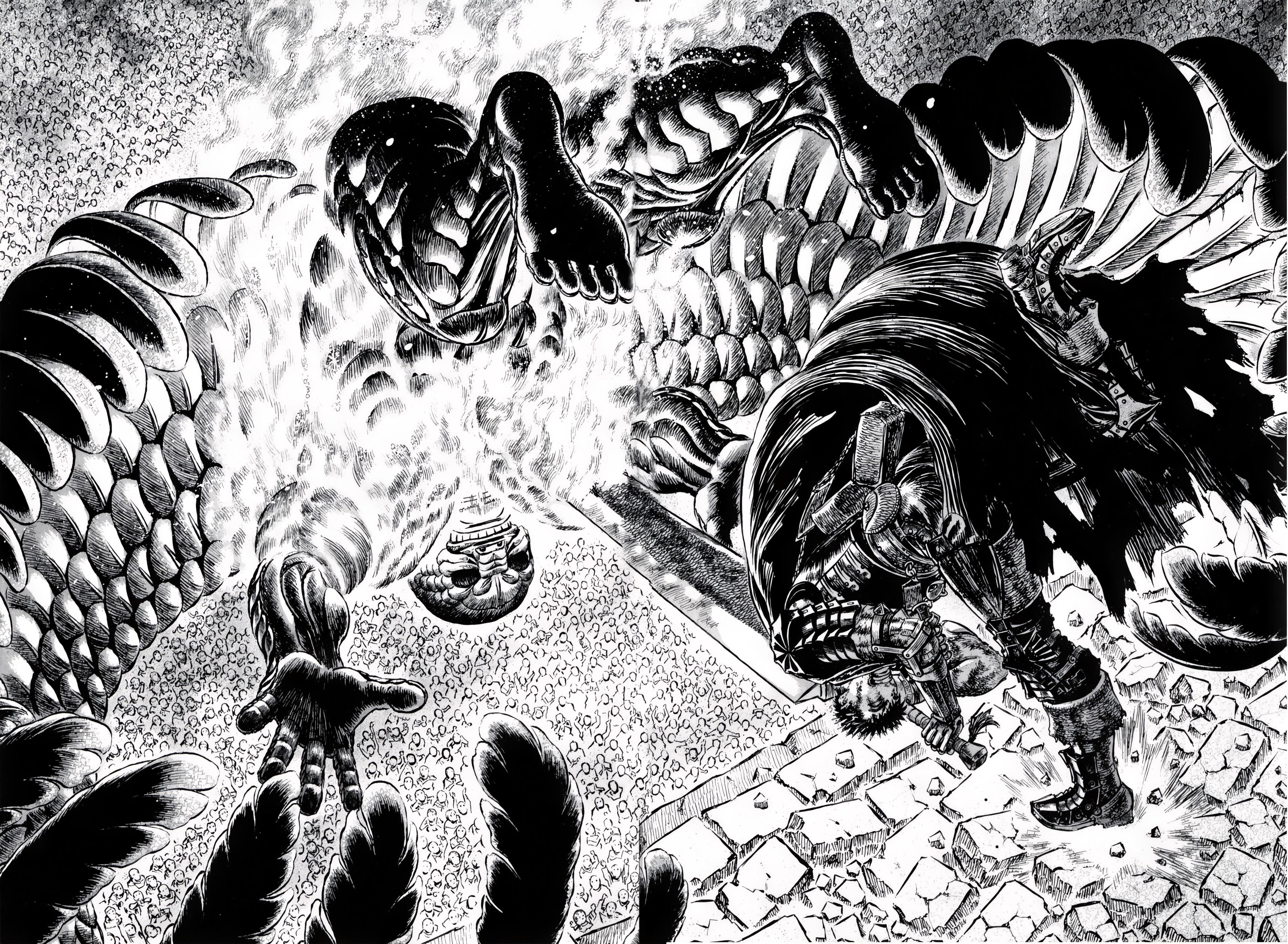 Best Berserk Manga Panels Upscaled to High Resolution for Wallpaper (4k, 8k, HD)