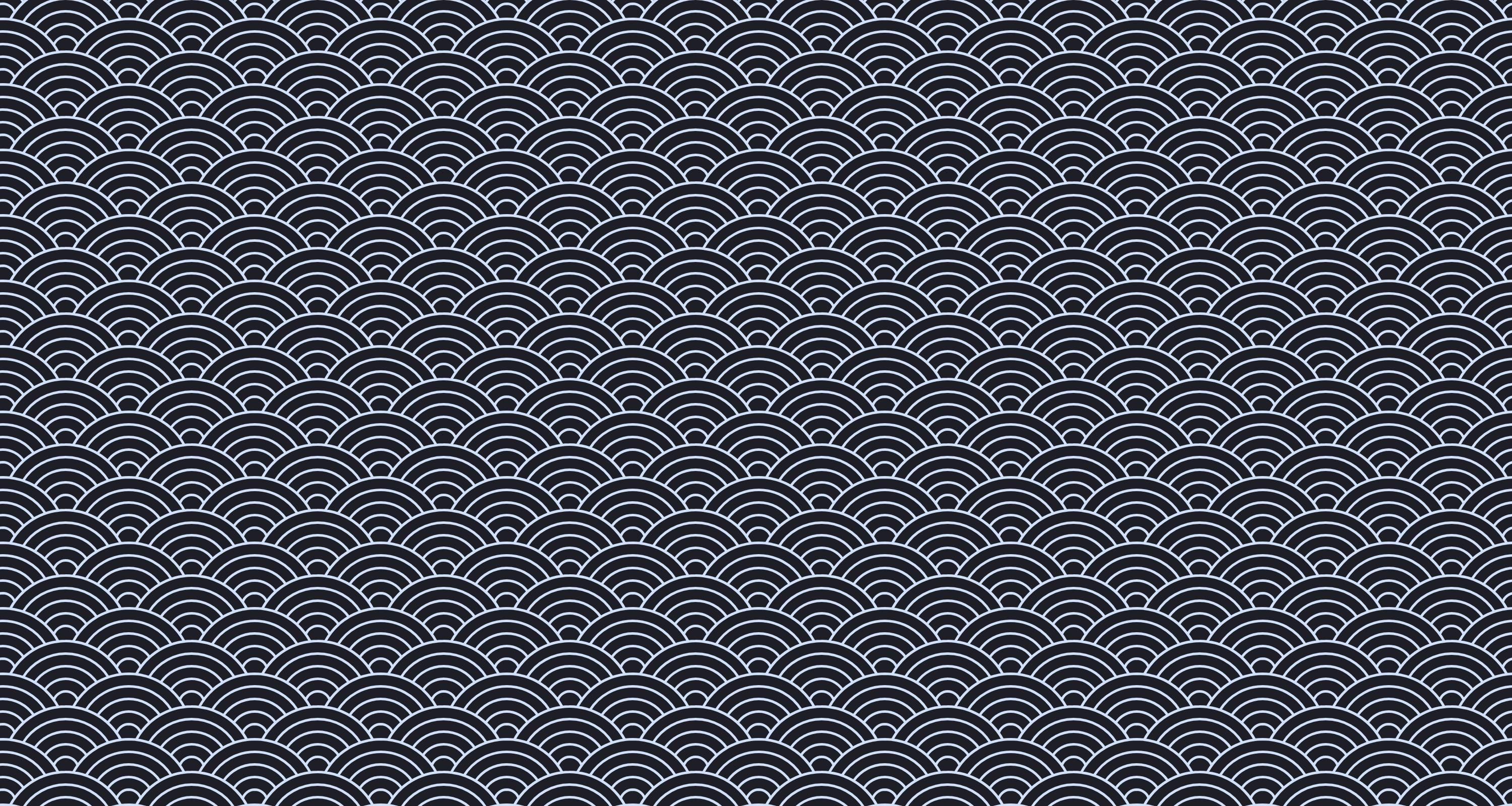 Mural Wallpaper Japanese. Black and White Seigaiha Pattern