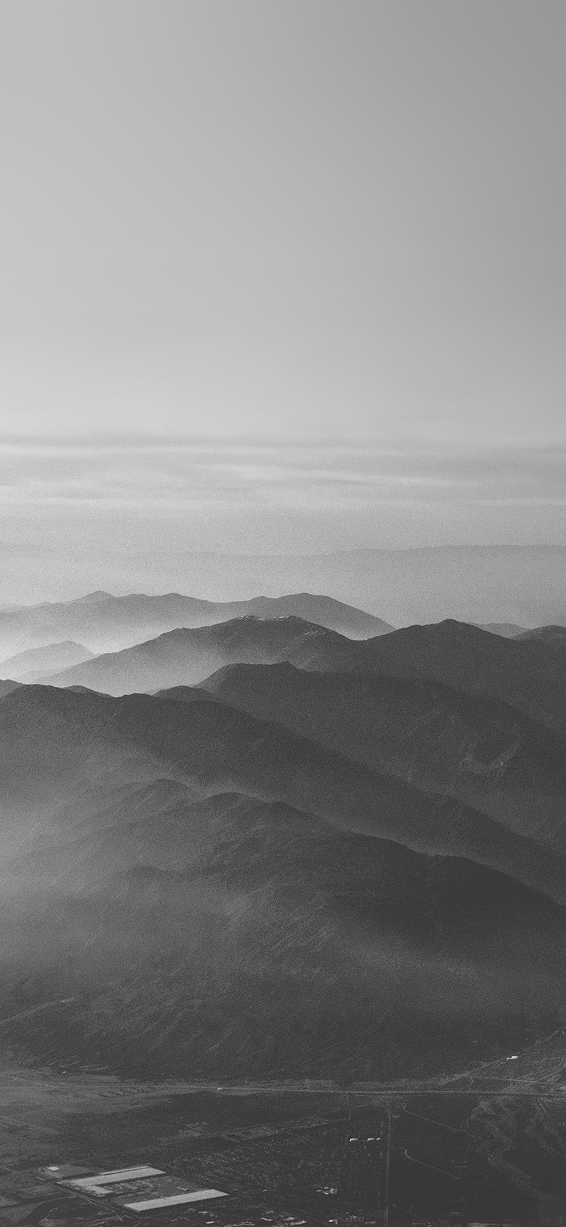 iPhoneXpapers fog nature dark bw gray sky view