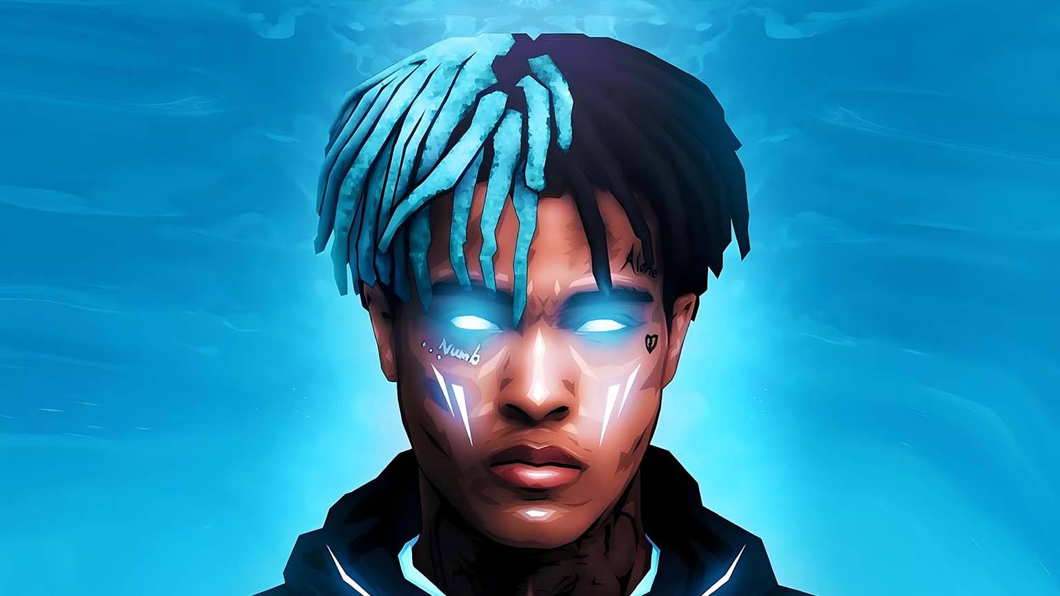 XXXTentacion Blue Desktop Wallpaper