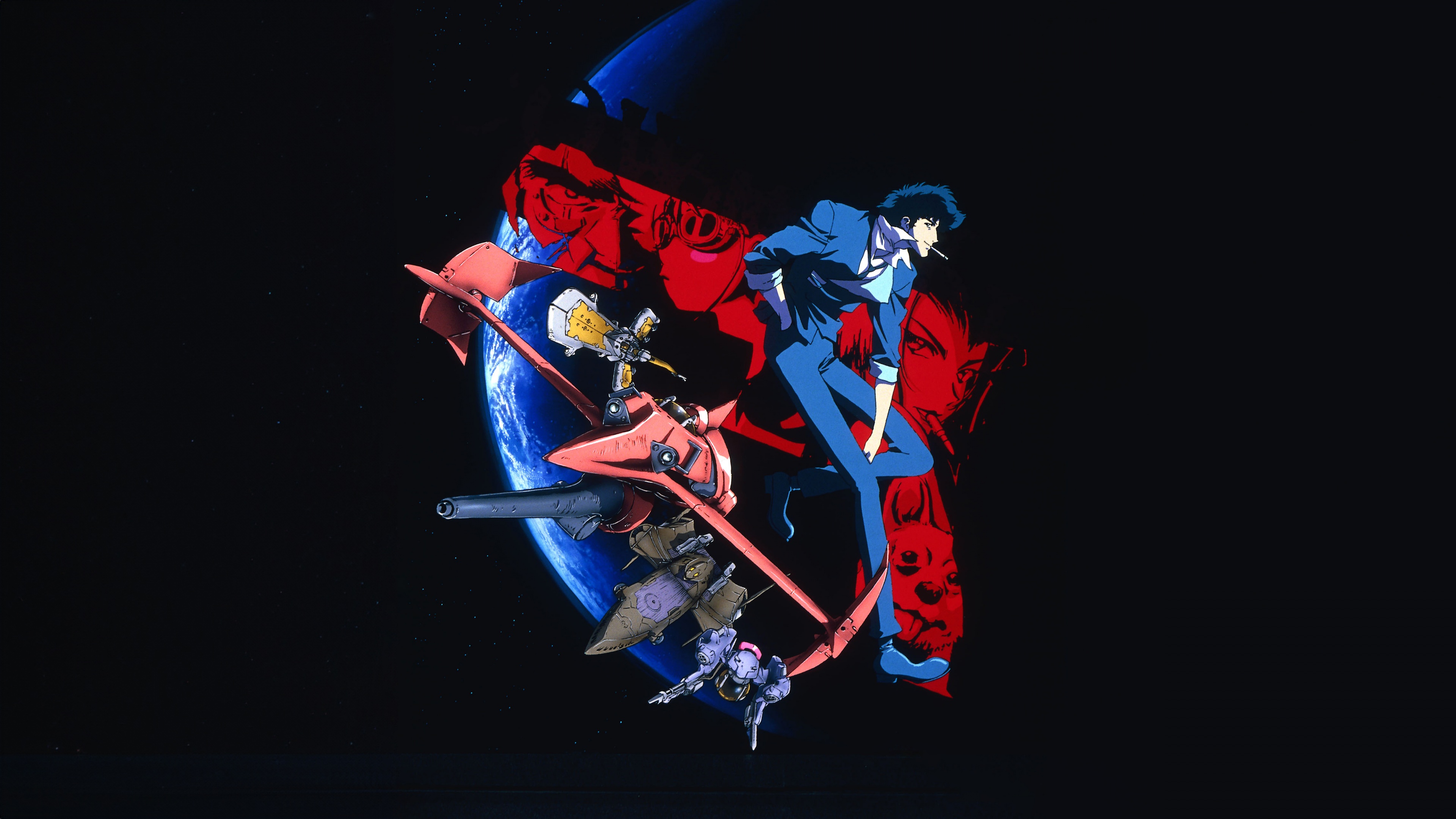 Cowboy Bebop Wallpaper 4K, Dark background, Faye Valentine