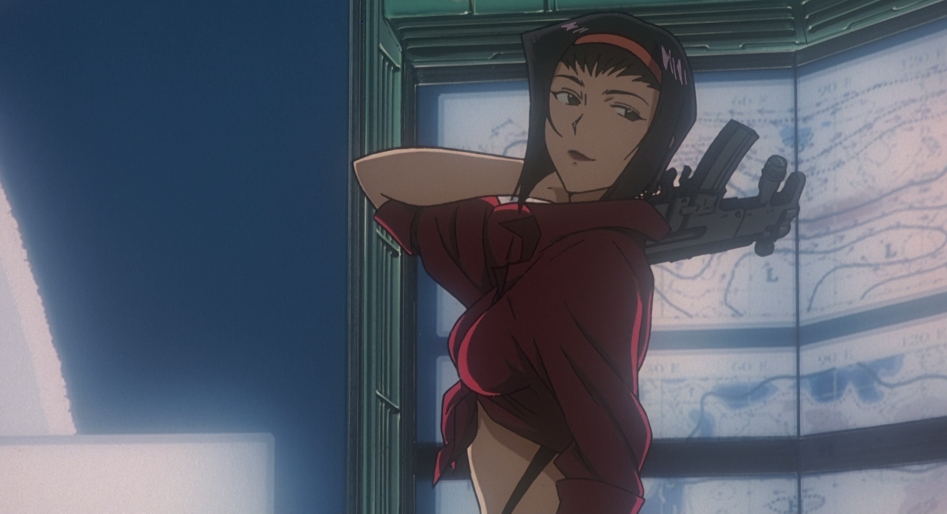 Cowboy Bebop Anime HD Wallpaper: Stylish Faye in Action