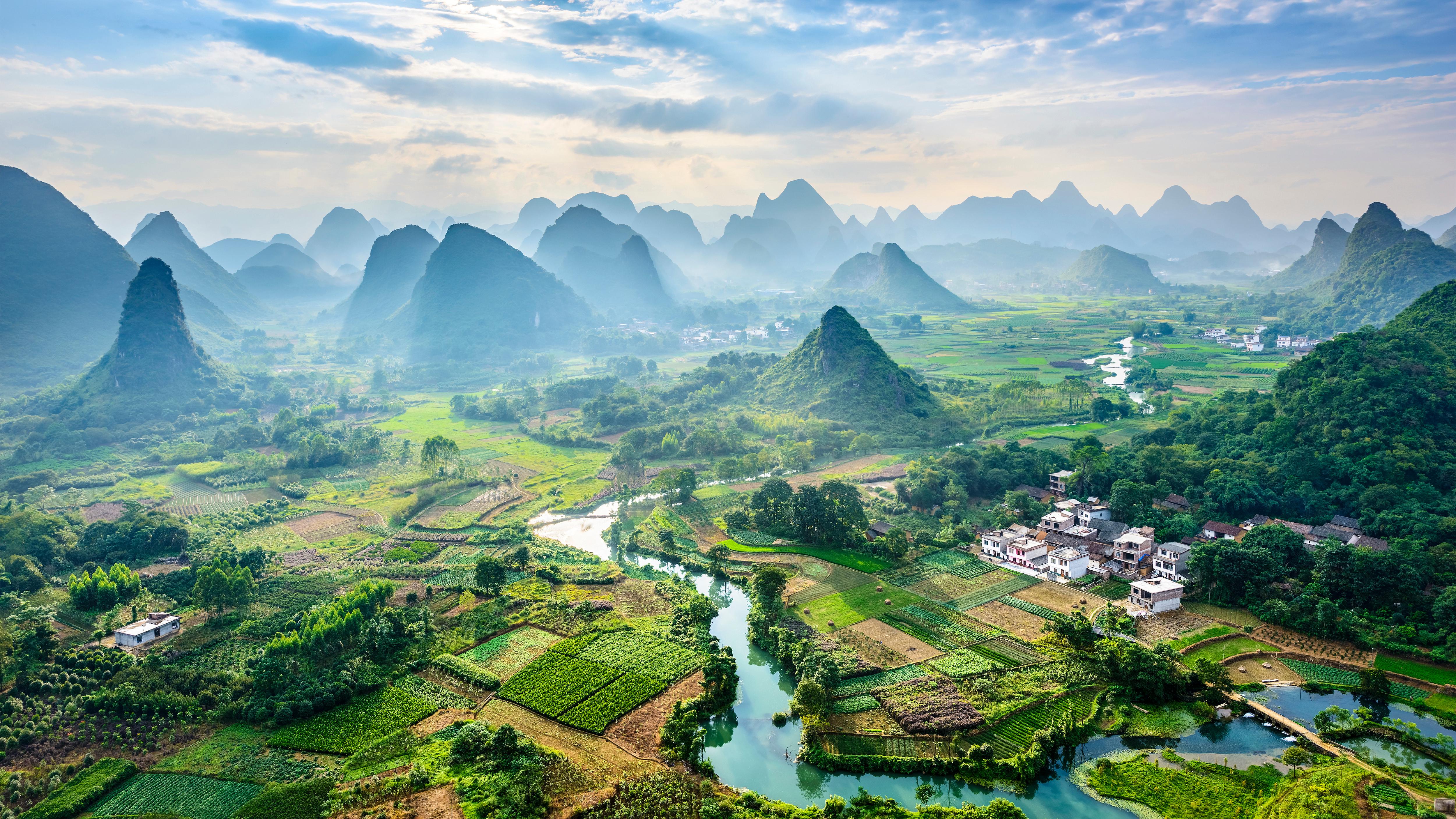 5K Li River and Karst Mountains, from Guilin, China