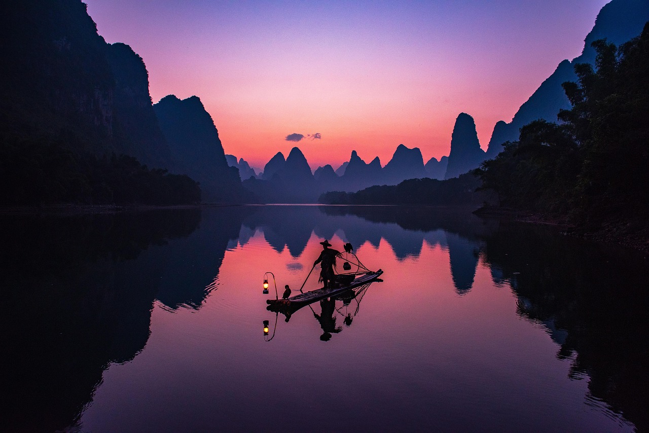 China Sunset Li River