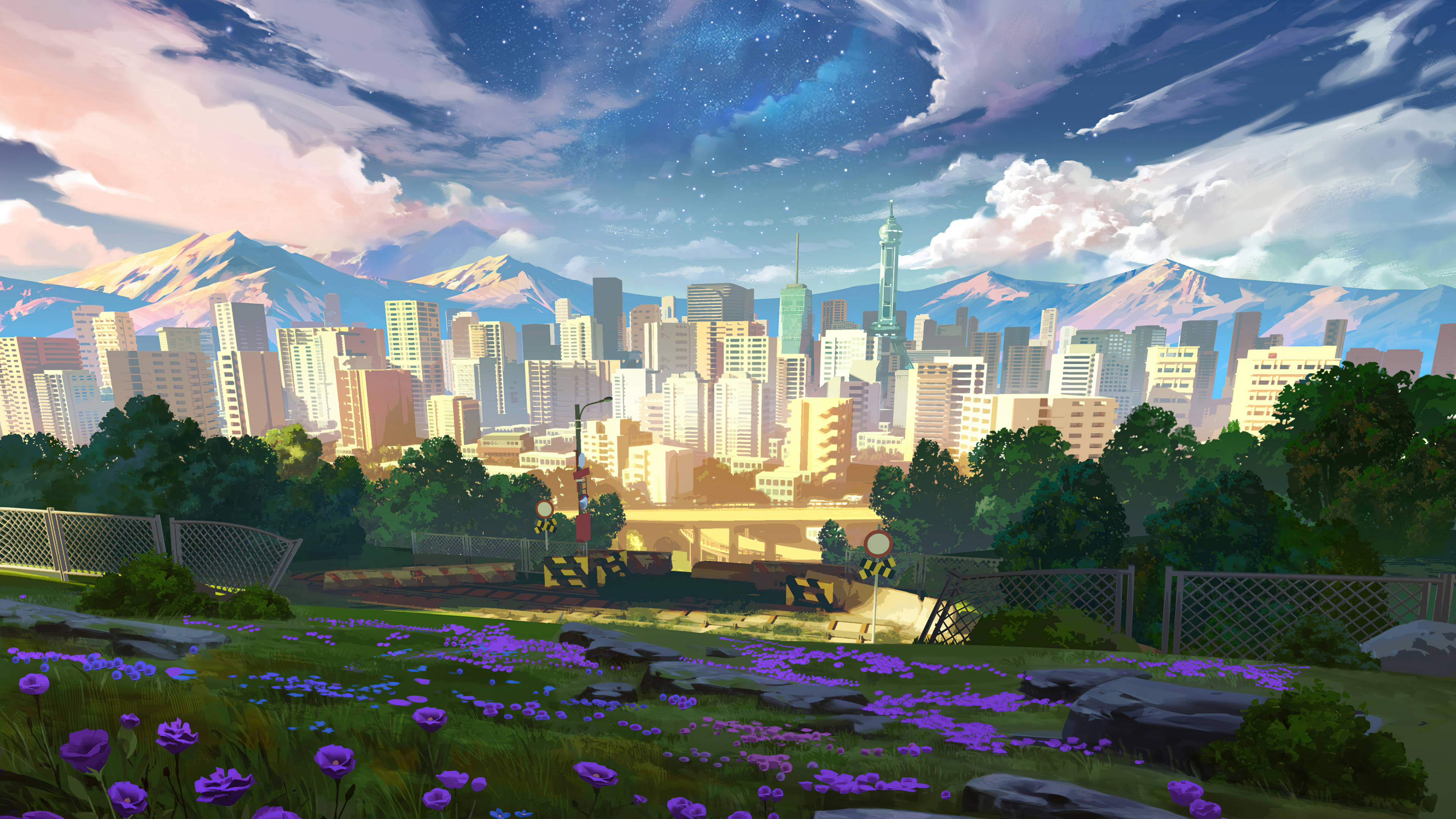 LoL Valoran City Morning Scenery Wallpaper 4K HD PC h