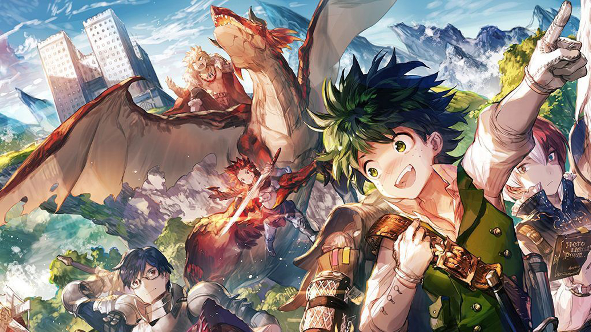 Green Hair Yellow Eyes Deku HD My Hero Academia Wallpaper