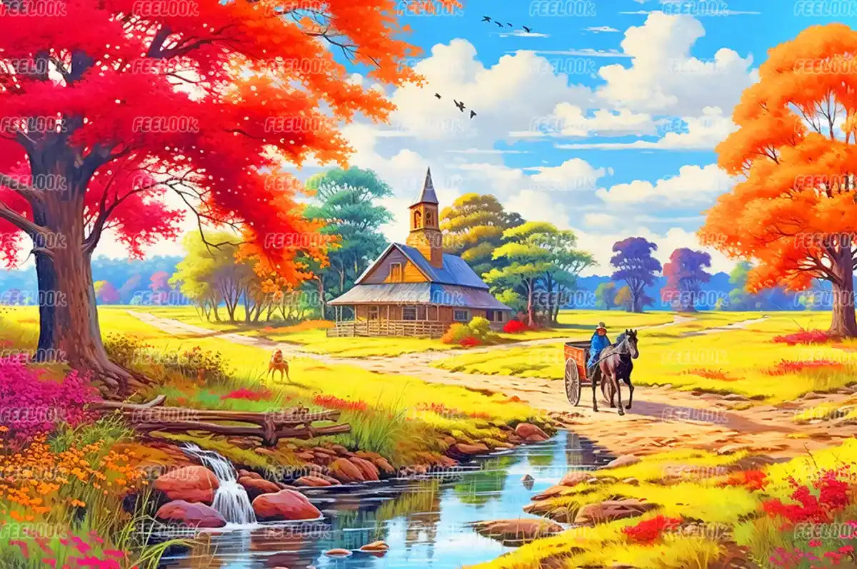 A Tapestry of Autumn Colors Diamond Painting Kit Art