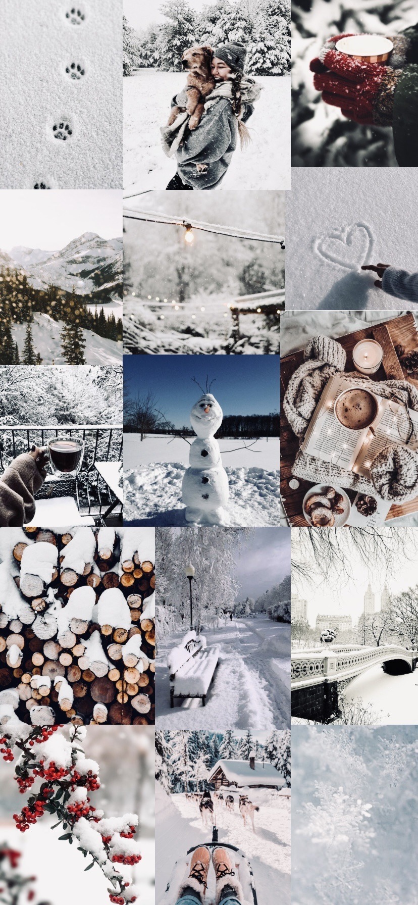 hi! I hope everybody is staying healthy! this is a new collage I made. it is a winter wallpaper for your phone or ipad. if you