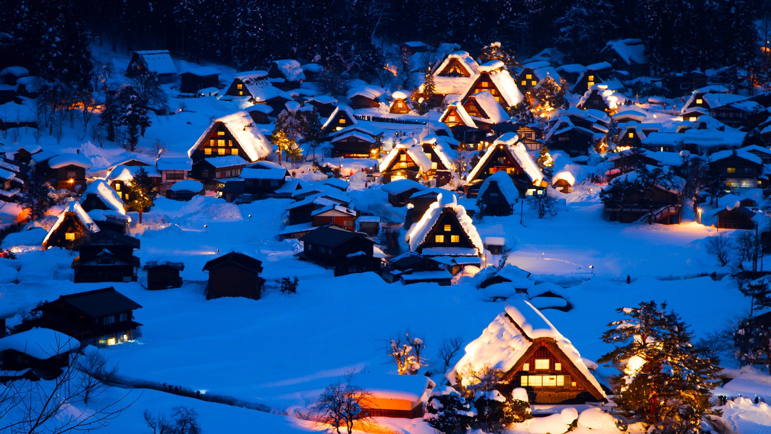 village, Winter HD Wallpaper / Desktop and Mobile Image & Photo