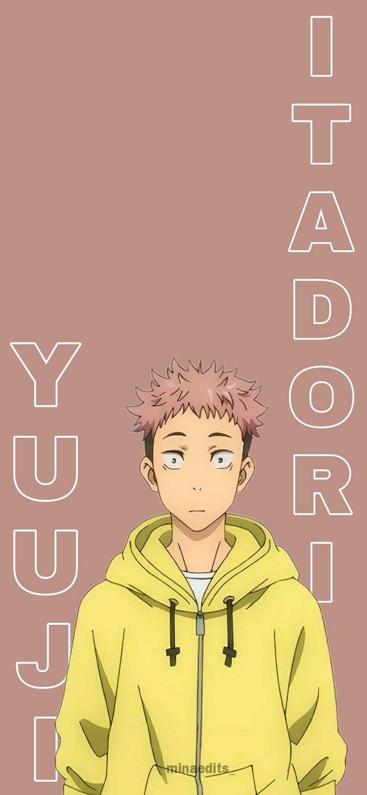 Itadori Yuuji Wallpaper Pink (720x1560)