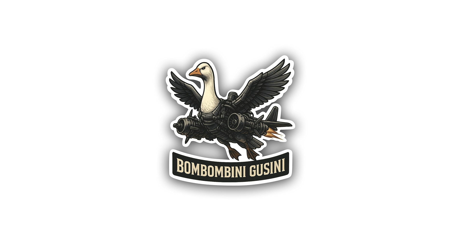 Bombombini Gusini Waterproof Auto Bumper Sticker for Laptop Wall Car Window Decal Truck Water Bottle