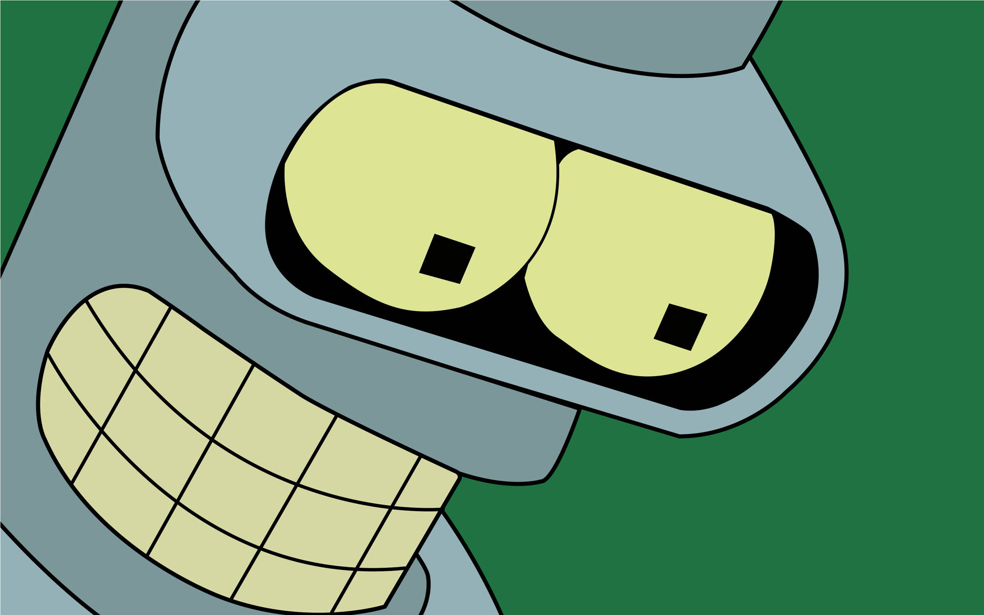 Download Bender Close Up Futurama Wallpaper