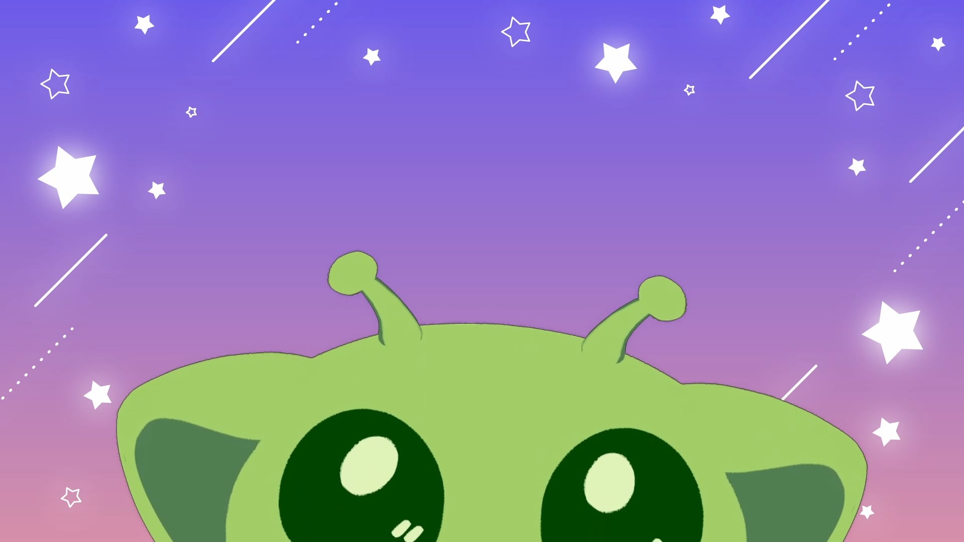 I made a premade model of glorp the alien cat! It has a bunch of custom toggles too!