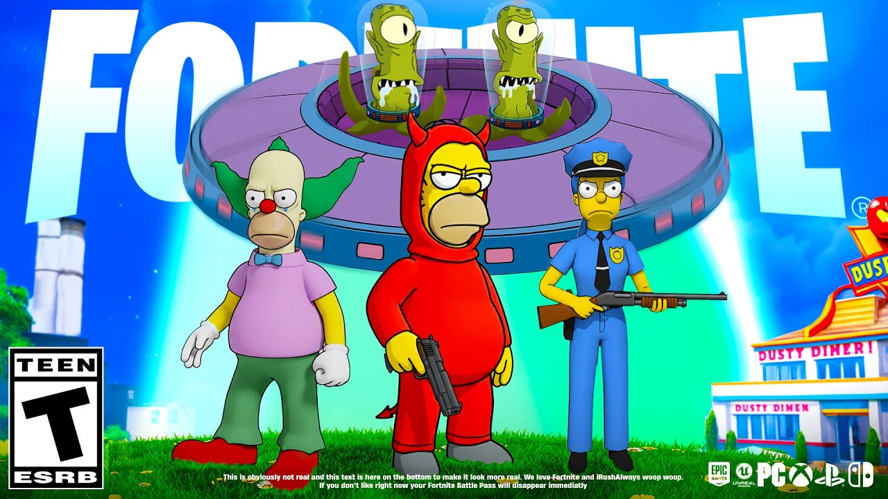 Fortnite Simpsons Battle Pass Trailer