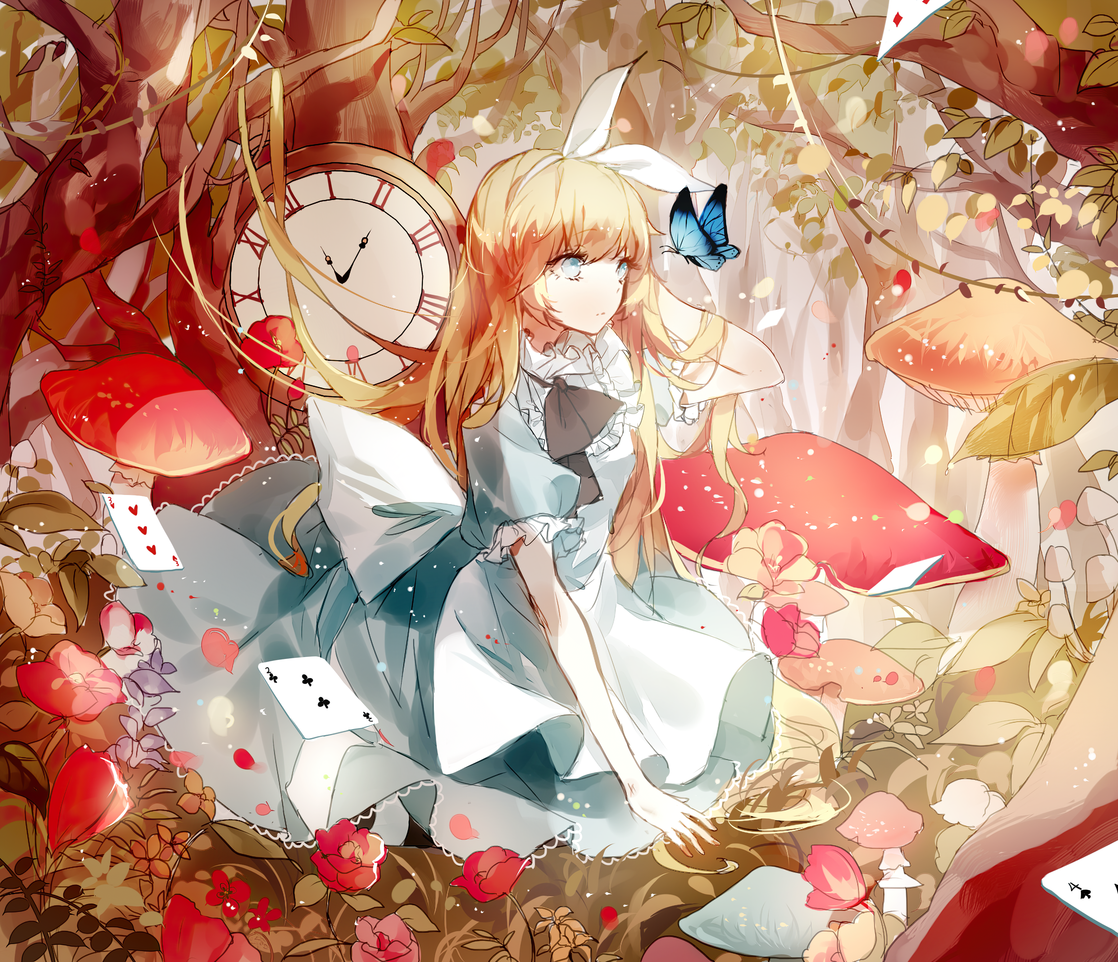 Alice's Wonderland: Enchanted Anime Dreamscape HD Wallpaper