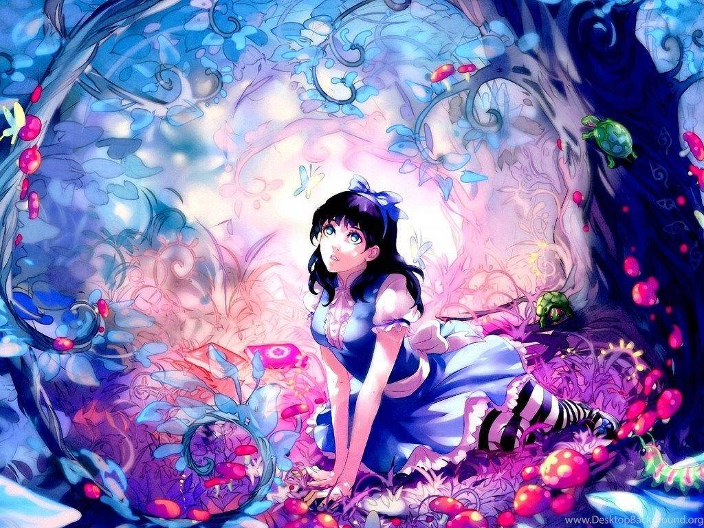 Download Kawaii Anime Alice In Wonderland Wallpaper
