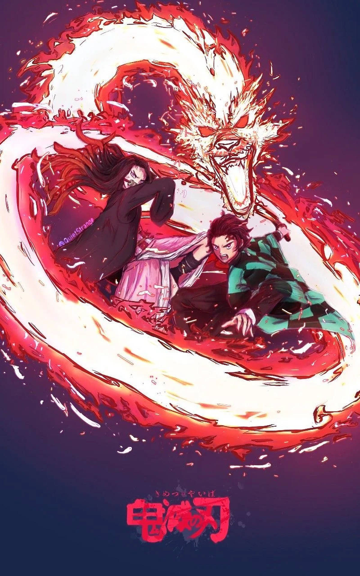 Download Demon Slayer Hinokami Kagura Poster Wallpaper