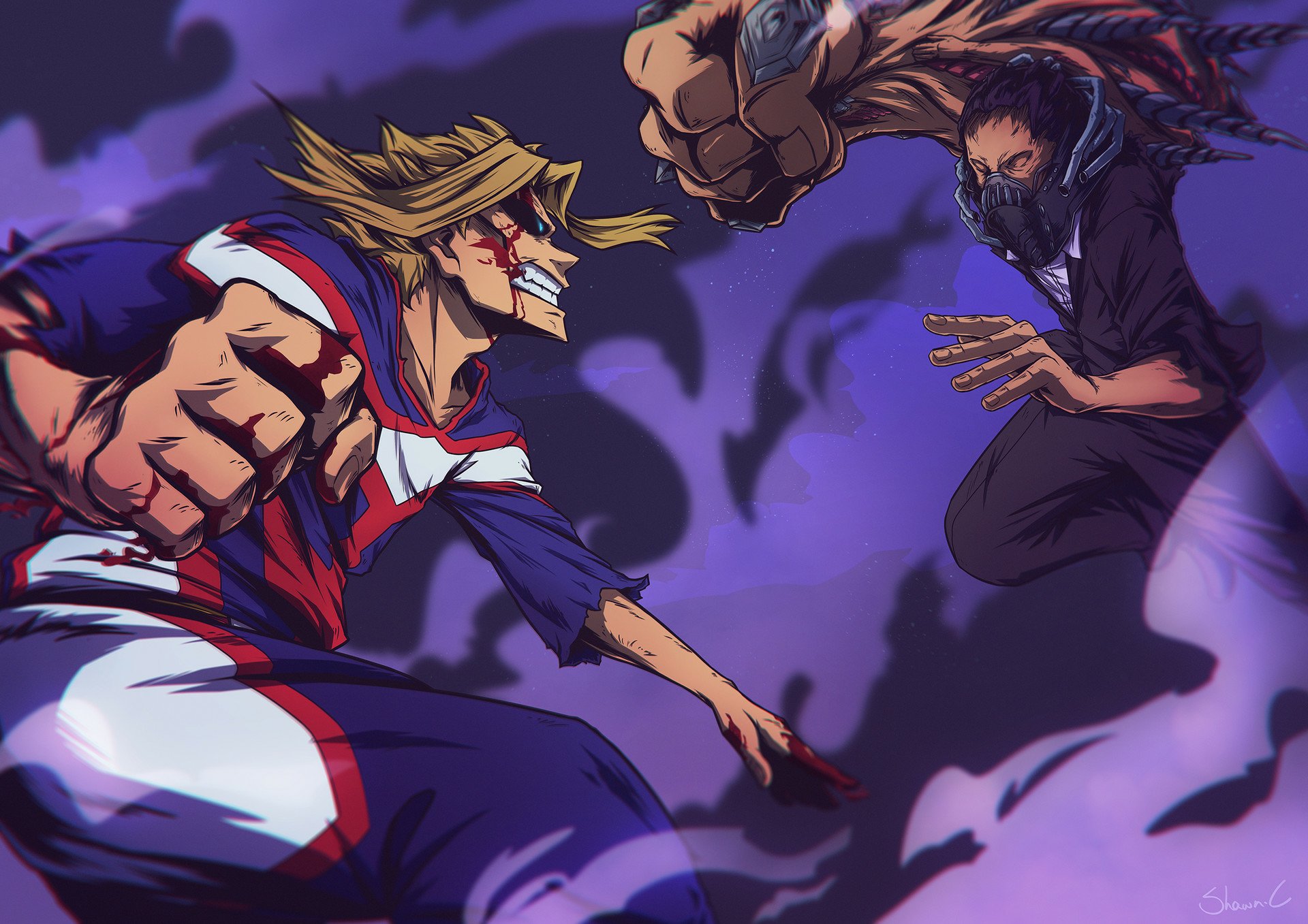 Download All For One (Boku No Hero Academia) All Might Anime My Hero Academia HD Wallpaper