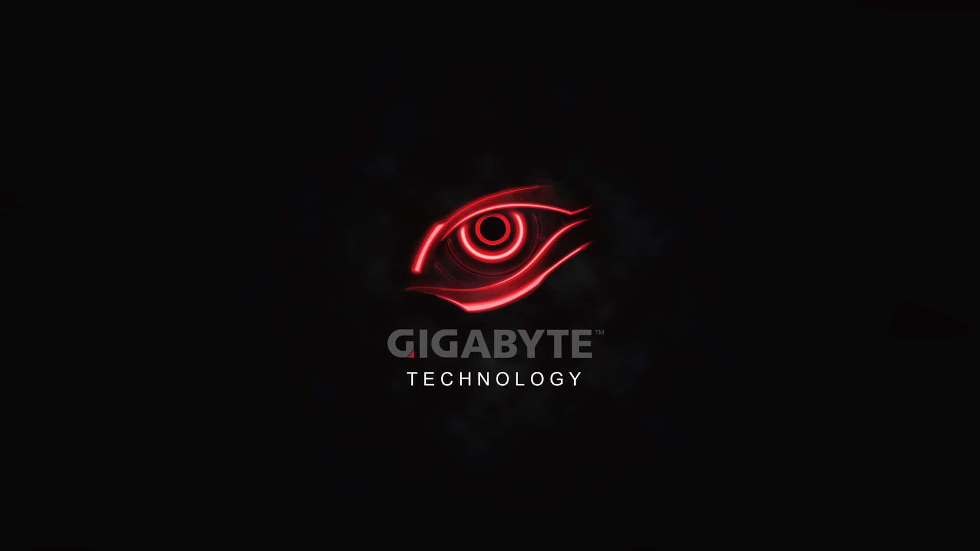 Download Gigabyte Technology Red Eye Logo Wallpaper