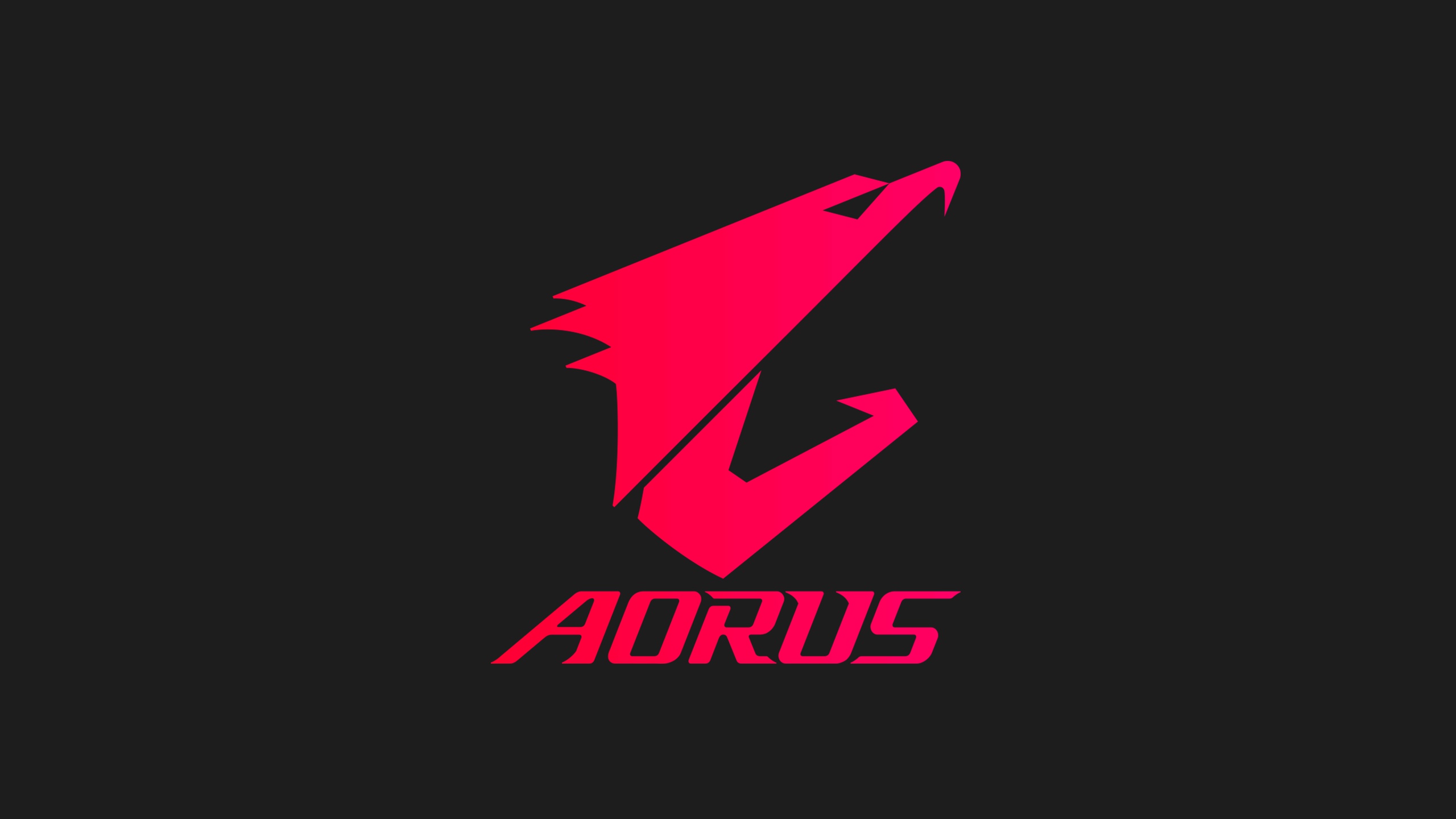 Wallpaper Logo, GIGABYTE, Aorus For Mobile And Desktop, Section Hi Tech, Resolution 2560x1440