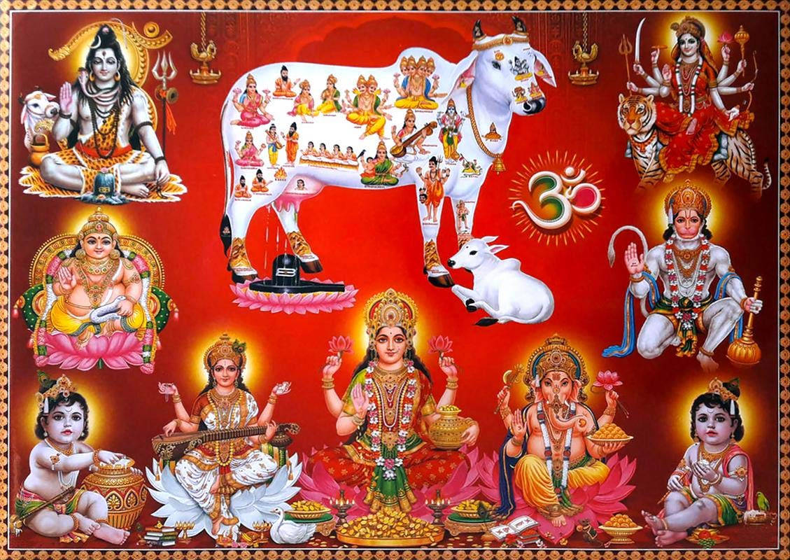 Download All Hindu Gods Tapestry Wallpaper