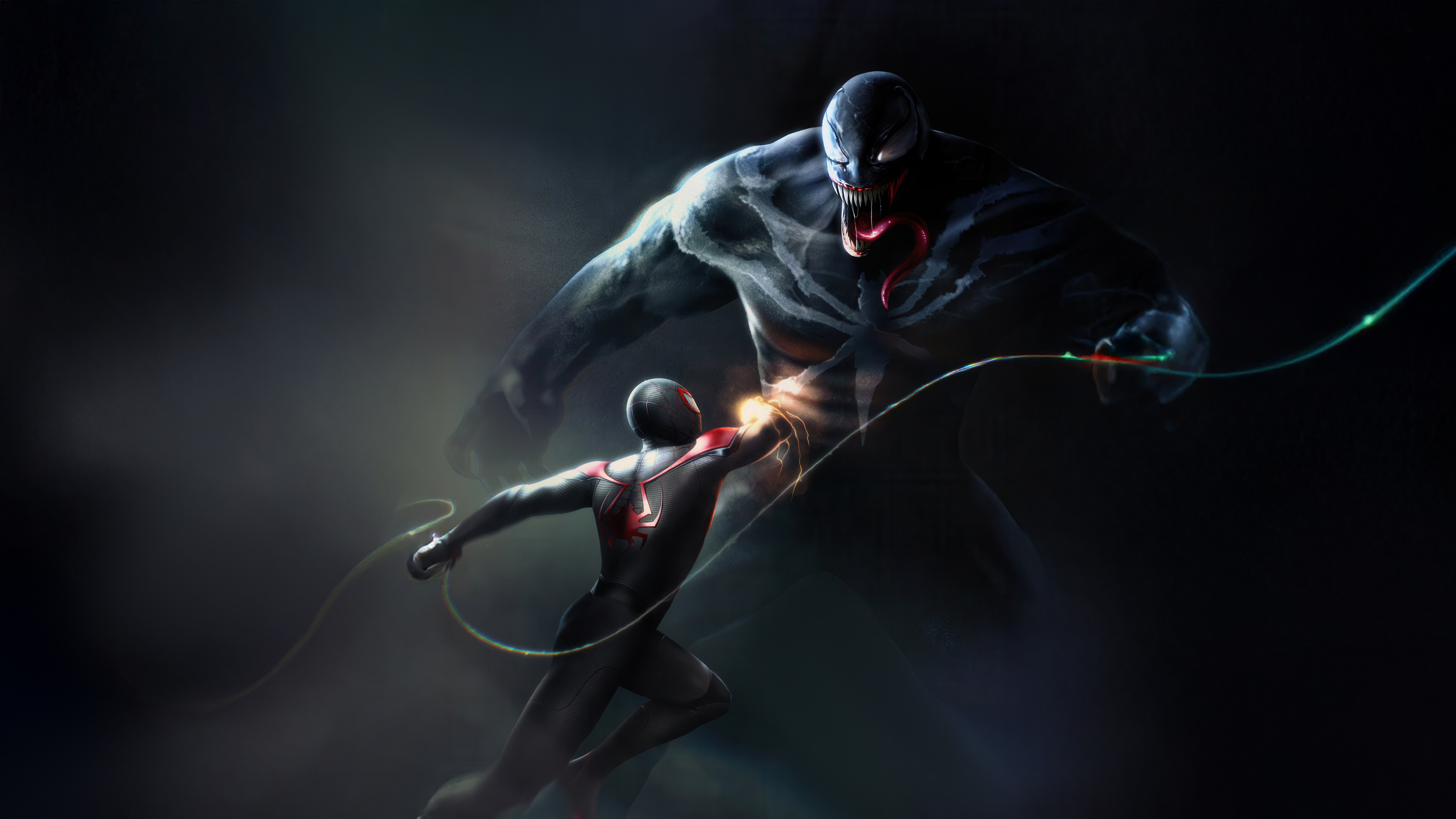 Miles Morales Vs Venom Wallpaper, HD Superheroes Wallpaper, 4k Wallpaper Image, Background, Photos and Picture