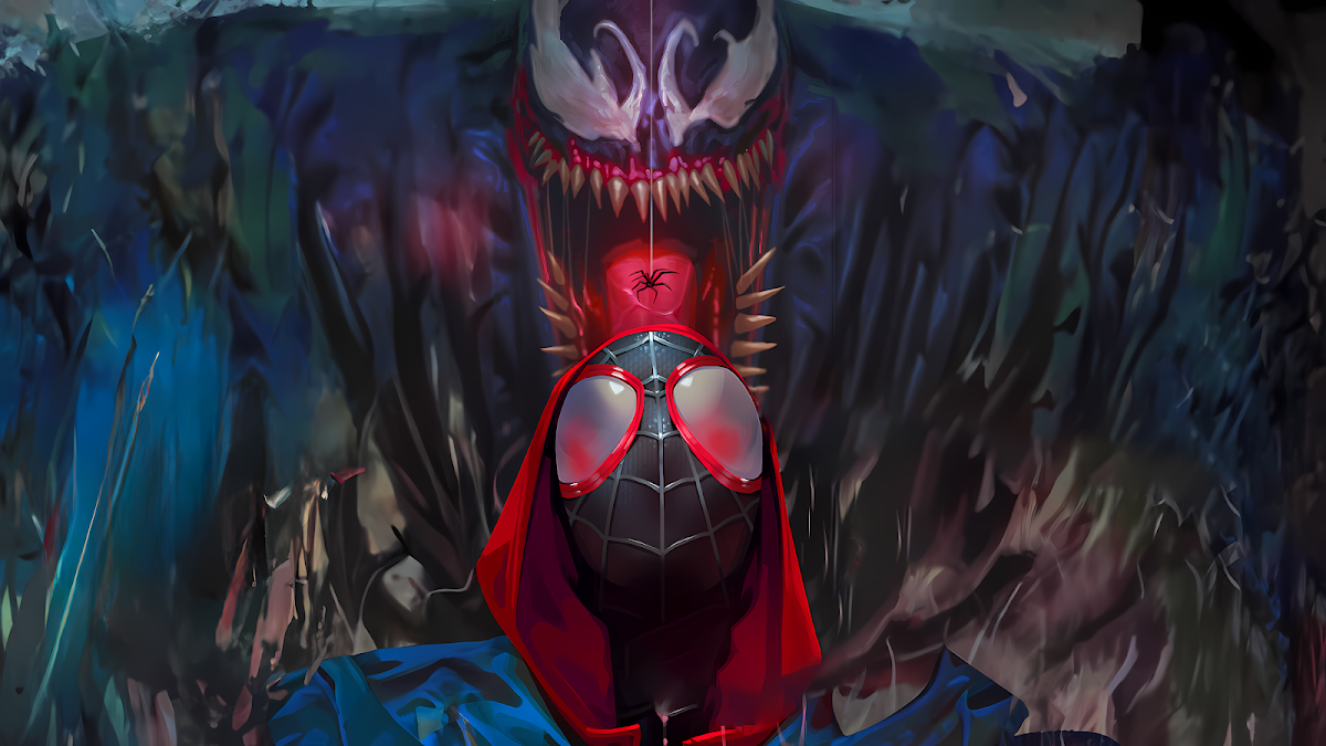Venom Unleashed: A Miles Morales 4K Wallpaper