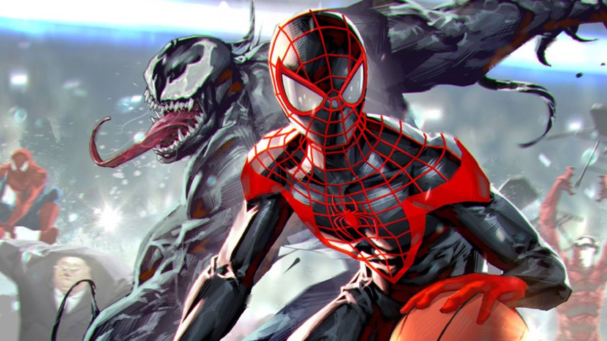 Miles Morales & Venom Hit Basketball Court in Exclusive Variant Cover
