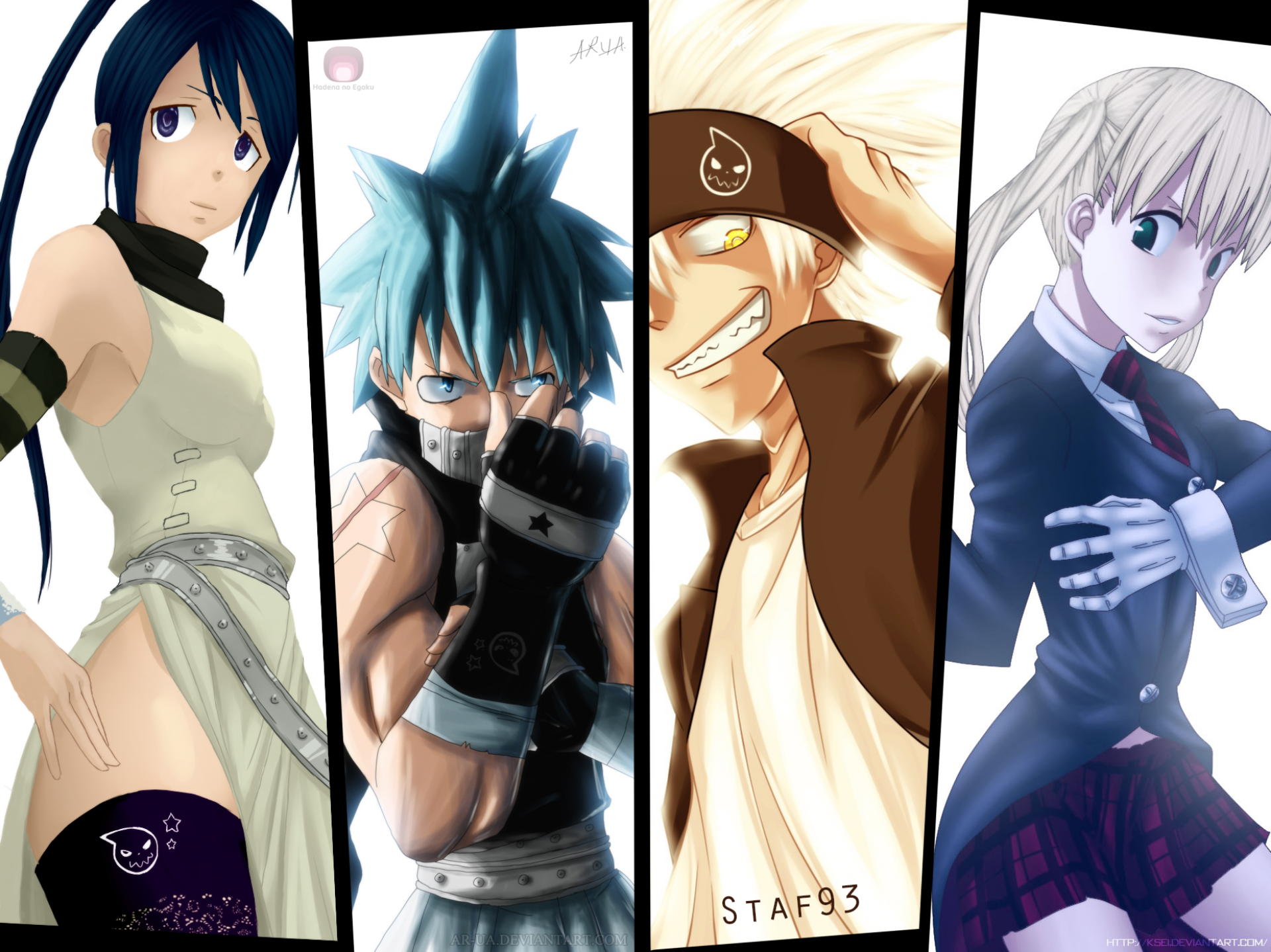 Soul Eater Legends: Tsubaki, BlackStar, Maka & Soul HD Wallpaper