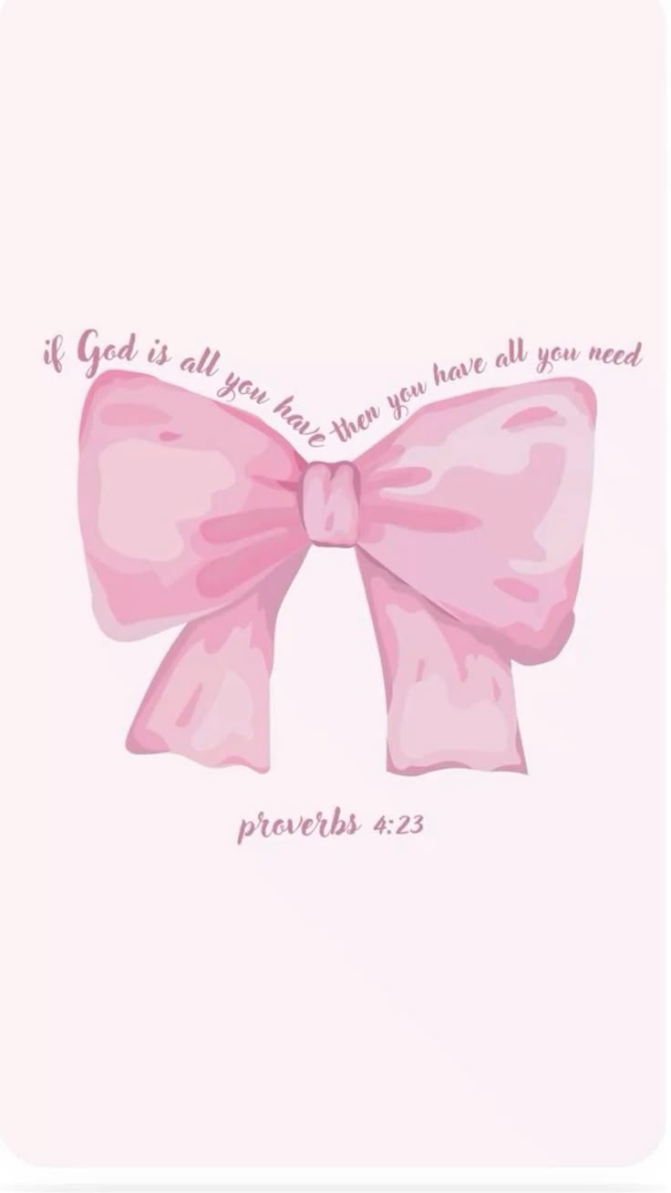 pink bow God wallpaper