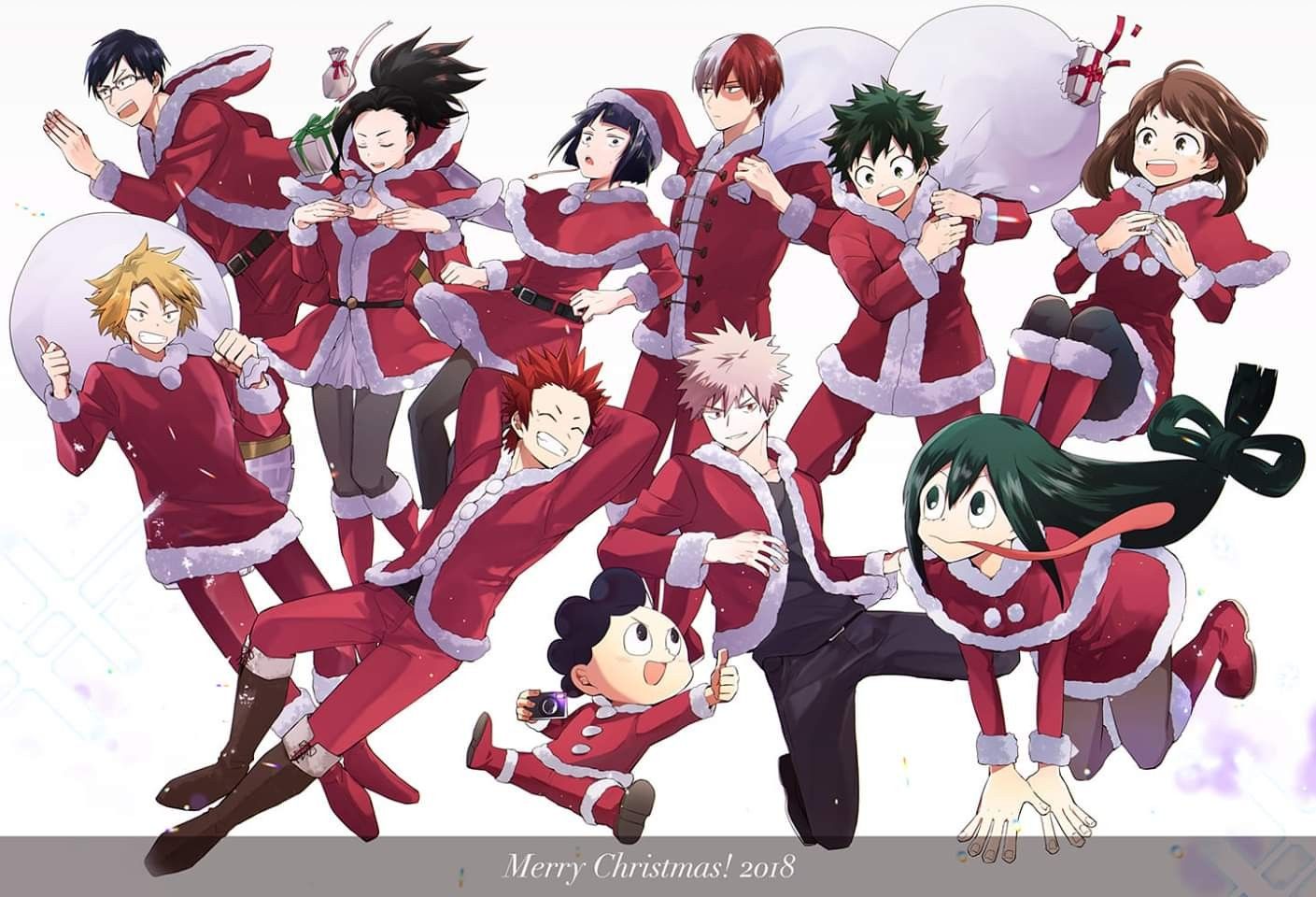 Discover 190 Mha Christmas and Anime Christmas Ideas. bnha christmas official art, izuku midoriya, boku no hero academia, my hero academia memes and more