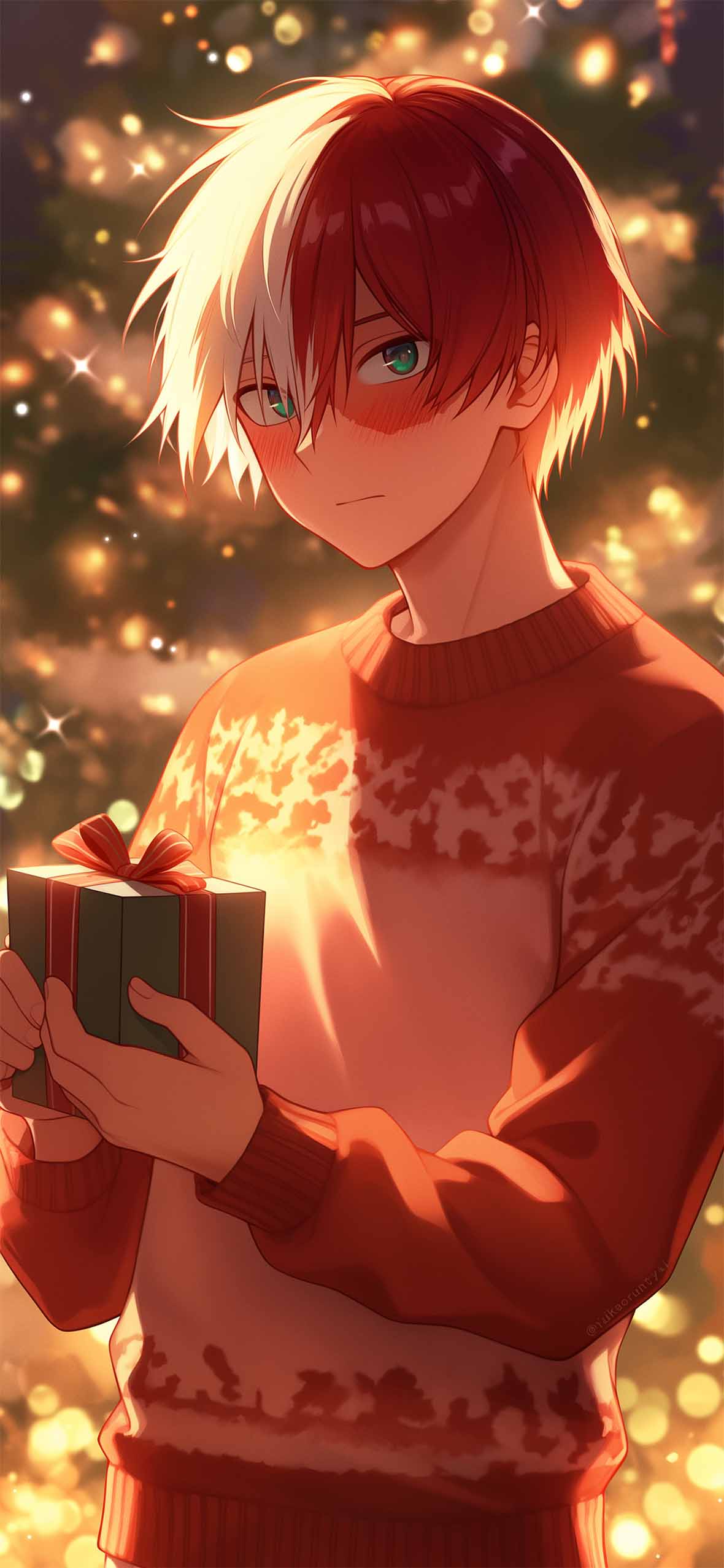 Shoto Todoroki Christmas Present Wallpaper