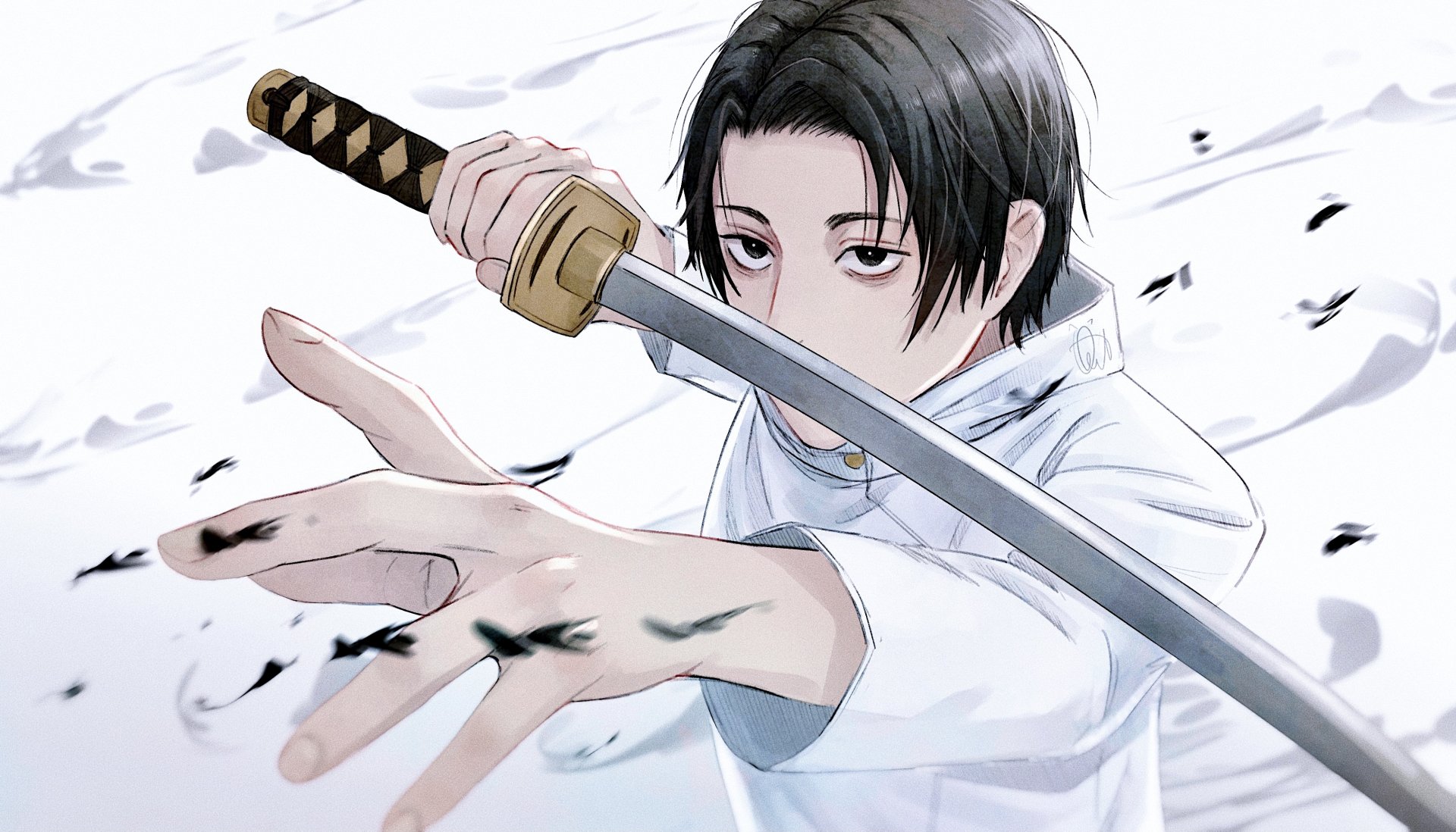 Download Hand School Uniform Black Hair Yuta Okkotsu Anime Jujutsu Kaisen 4k Ultra HD Wallpaper by