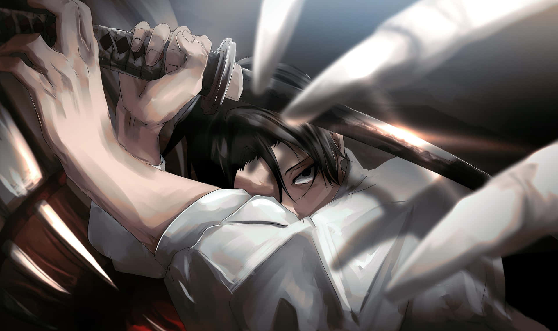 Download Yuta Okkotsu Sword Action Wallpaper