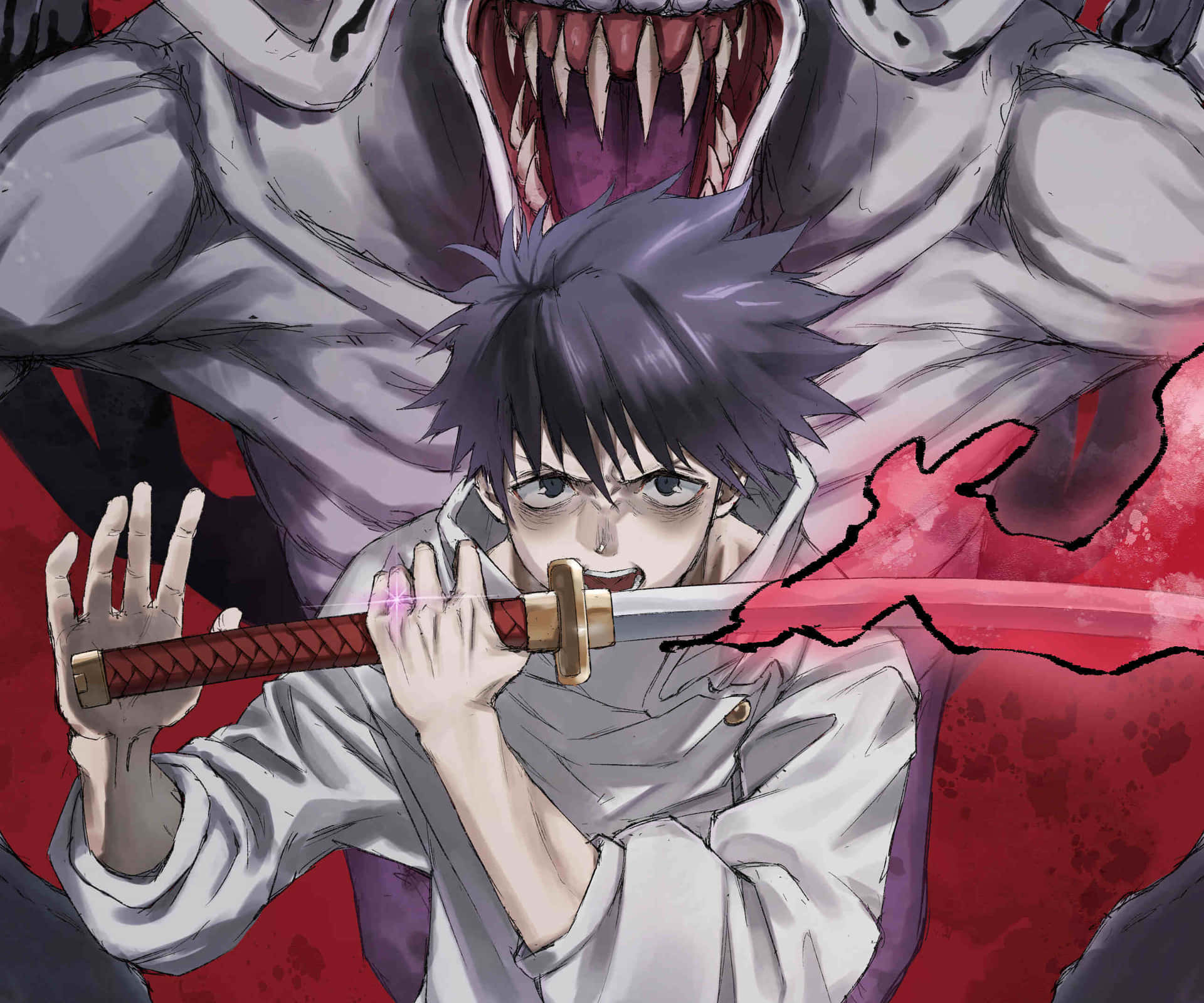 Download Yuta_ Okkotsu_ Sword_ Standoff_ Anime_ Artwork Wallpaper