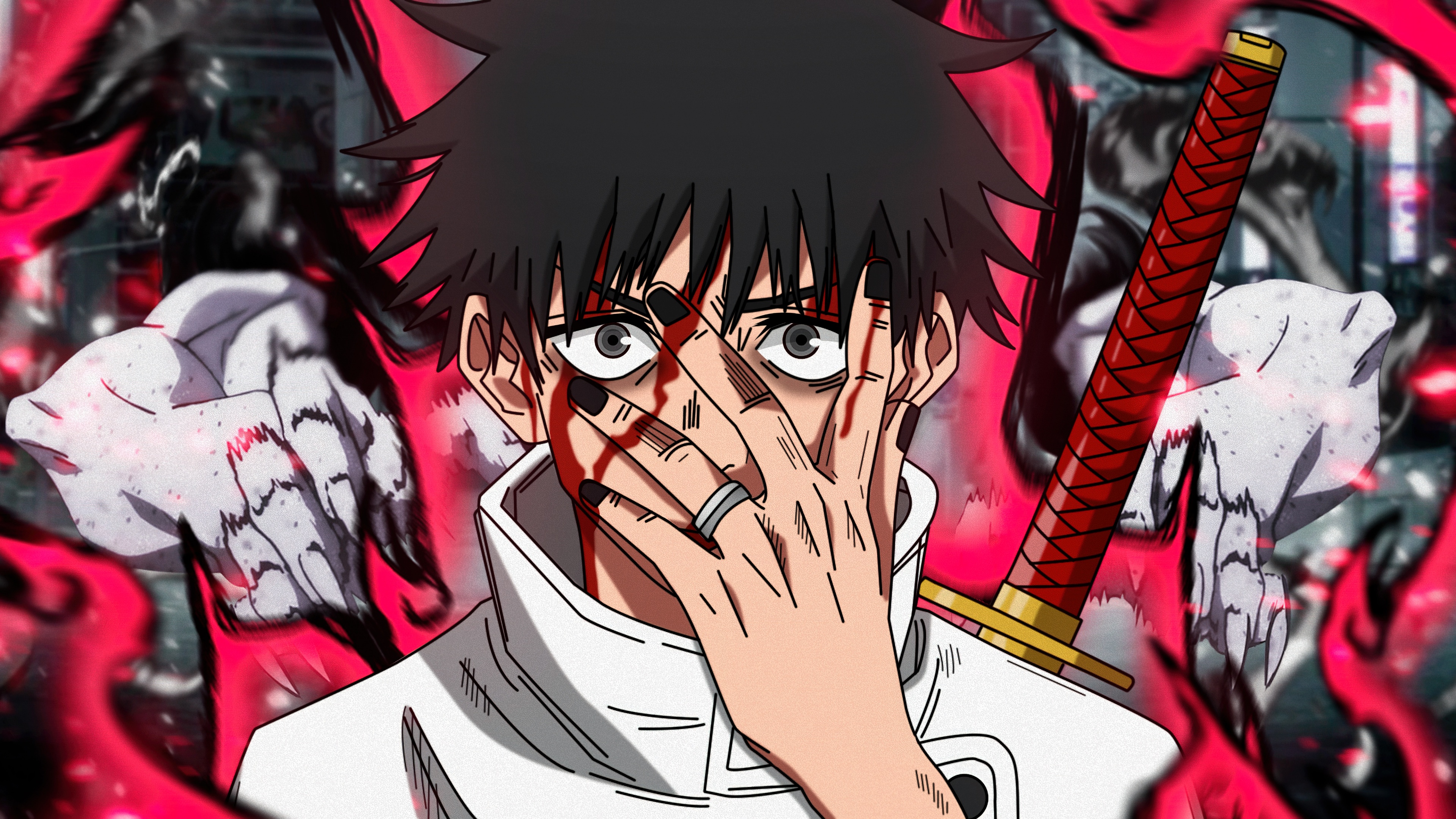 Yuta Okkotsu Wallpaper 4K, Fan Art, Jujutsu Kaisen