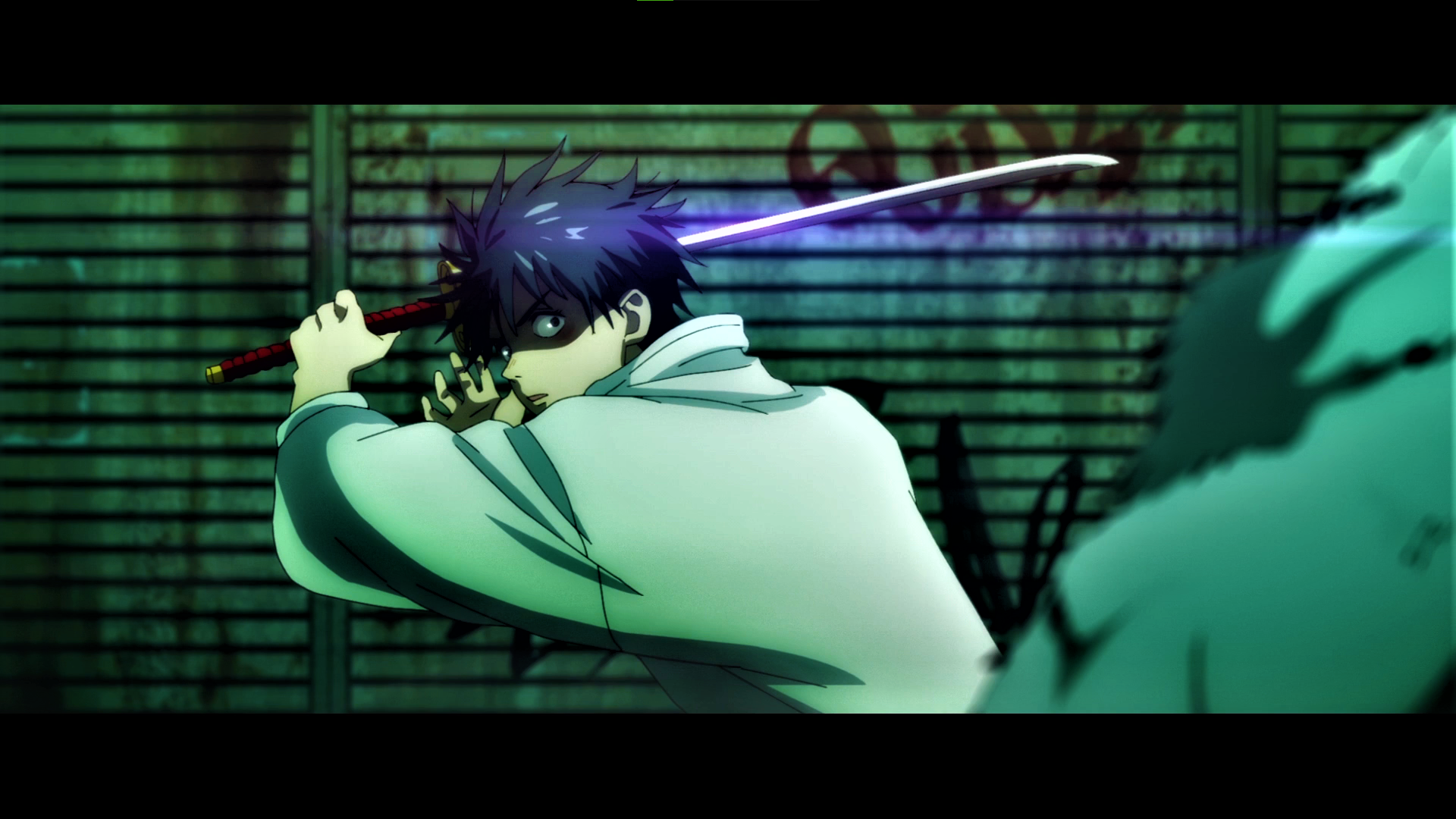 Jujutsu Kaisen, Yuta Okkotsu, sword, katana, uniform, anime, anime screenshot, anime boysx1080 Wallpaper