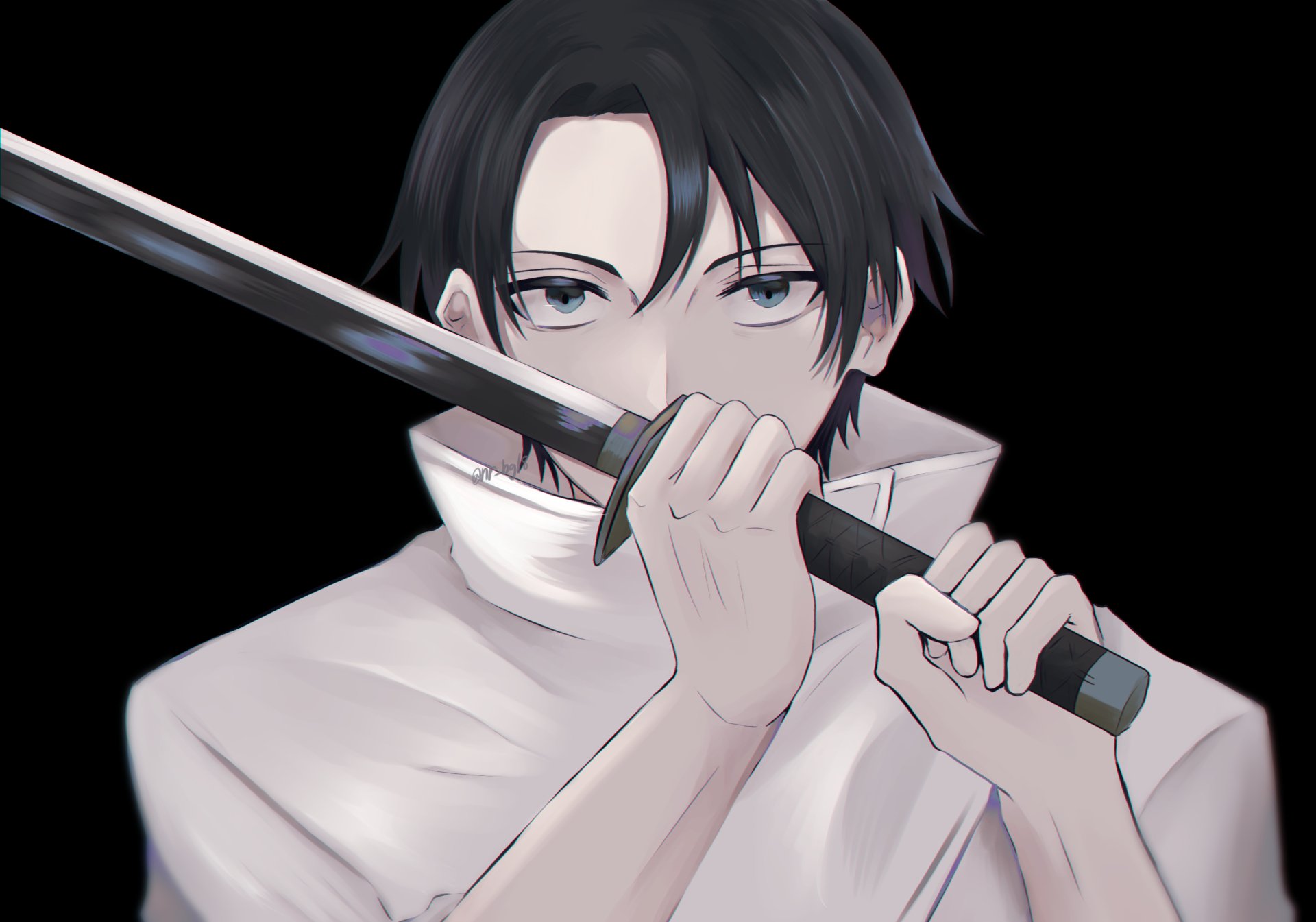 Download Blue Eyes Black Hair Yuta Okkotsu Anime Jujutsu Kaisen HD Wallpaper by にろ