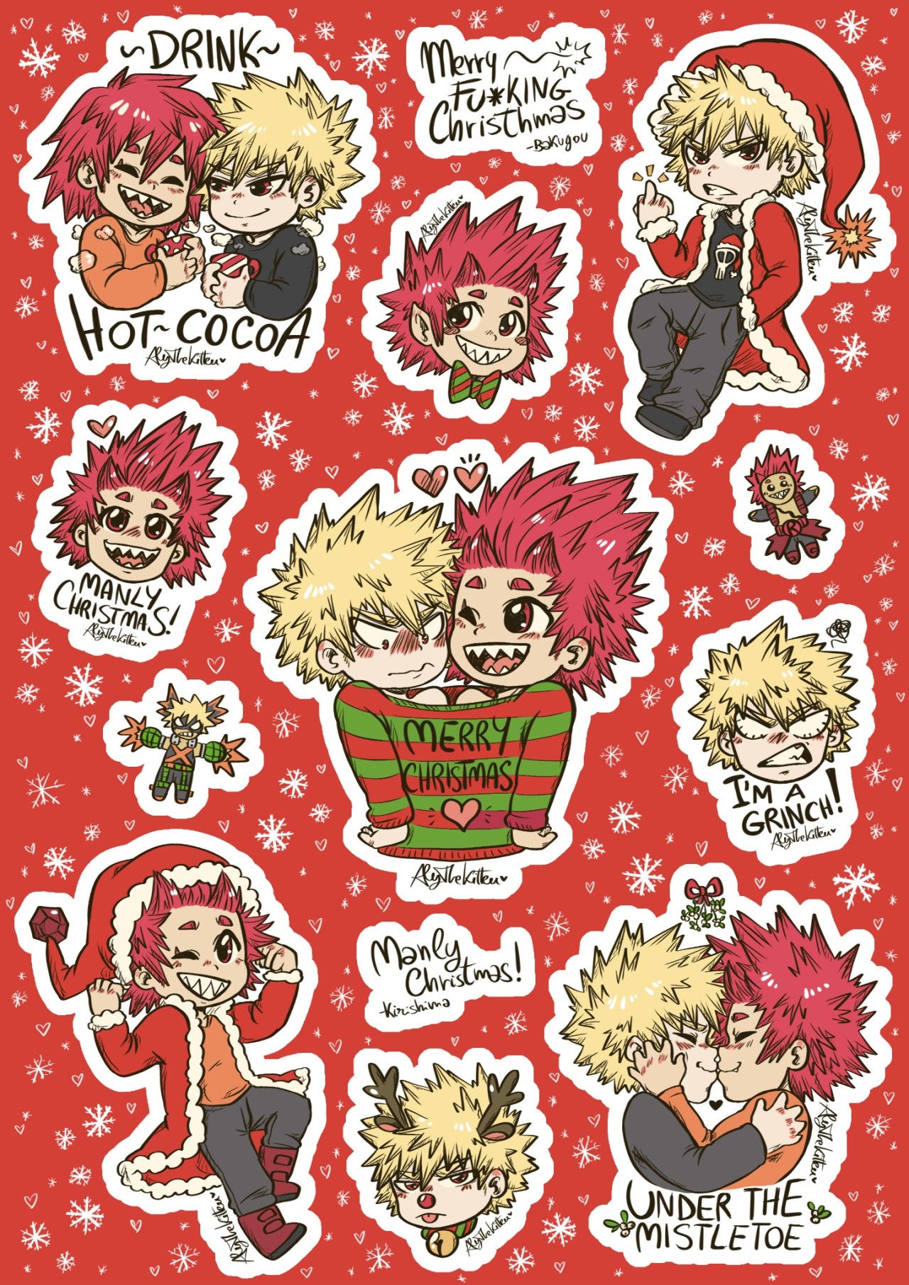 Stickers Page! Last part of the Christmas Boundle! ❤️❄️☃️ I had such fun with this! In really hope you like it, tomorrow I'll be